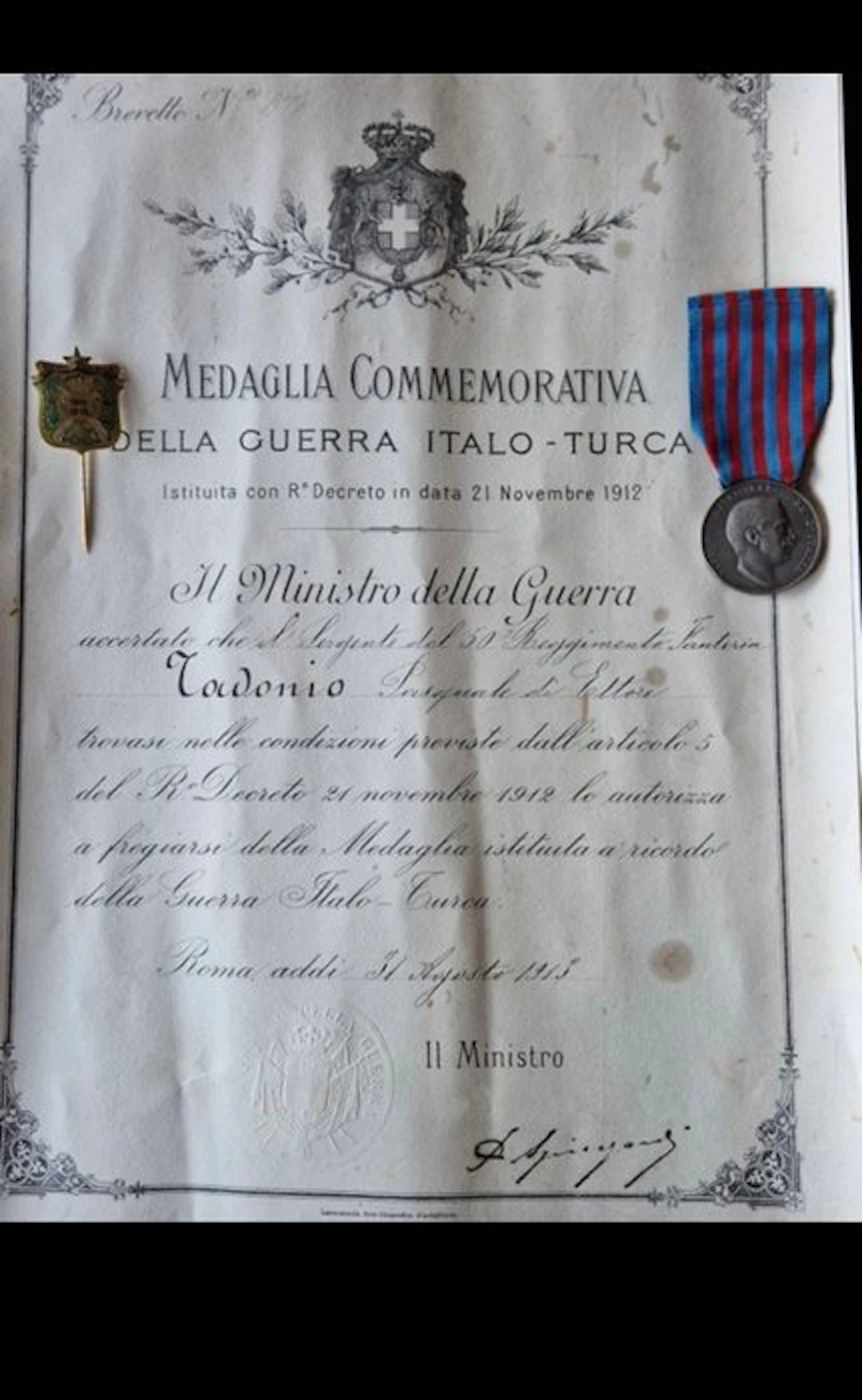 Italy - Army/Infantry - Military accessories - 1913