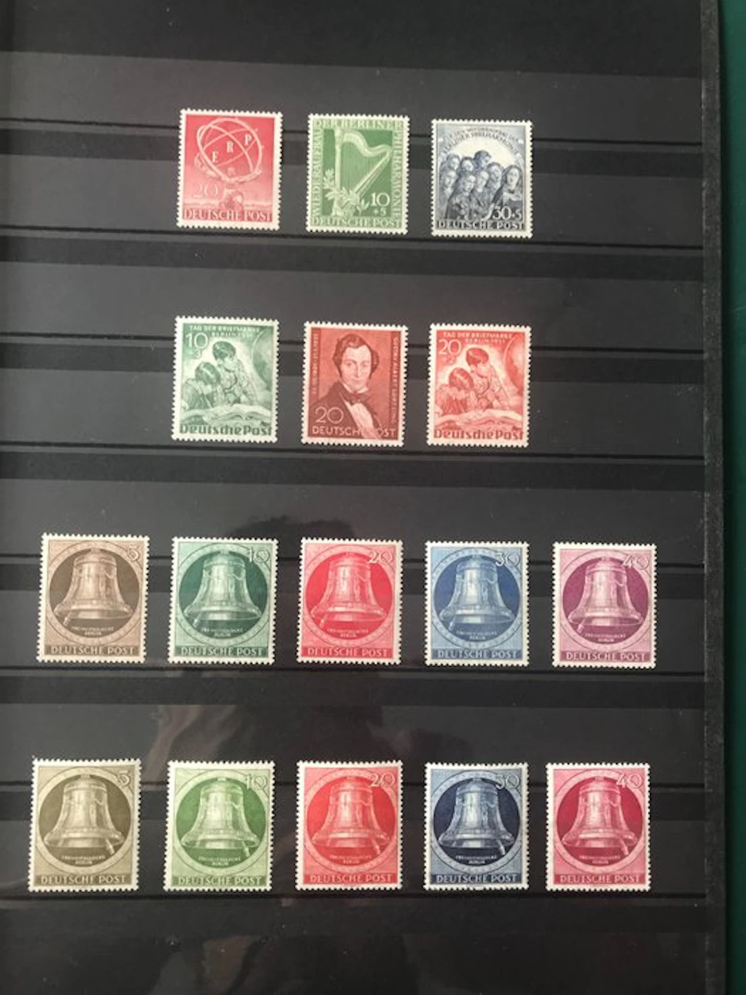 Berlin 1950/1951 - Two complete issues - MNH - Michel 71/86