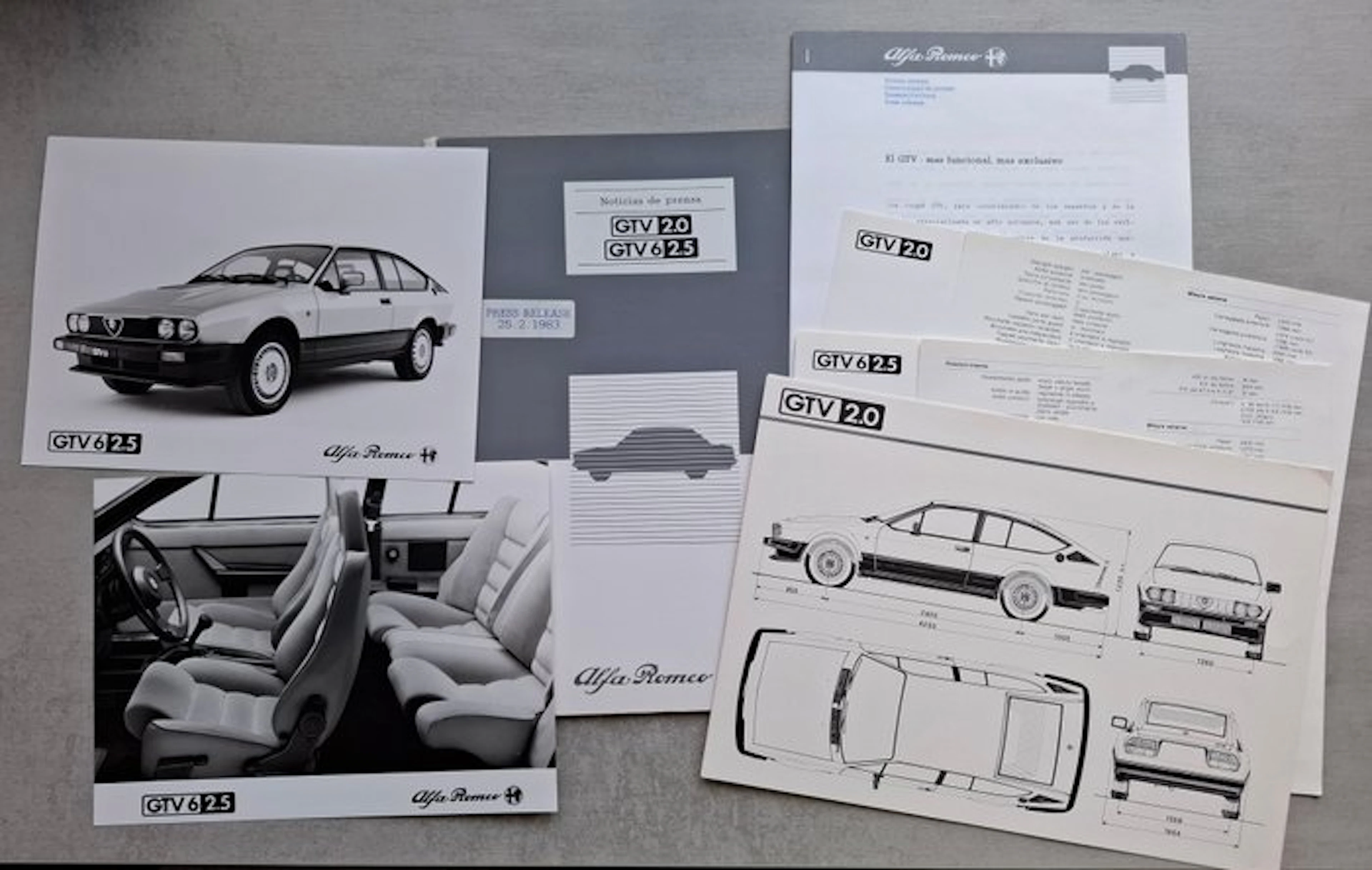 Press information - Alfa Romeo - GTV 2.0 - GTV6 2.5 - 1983