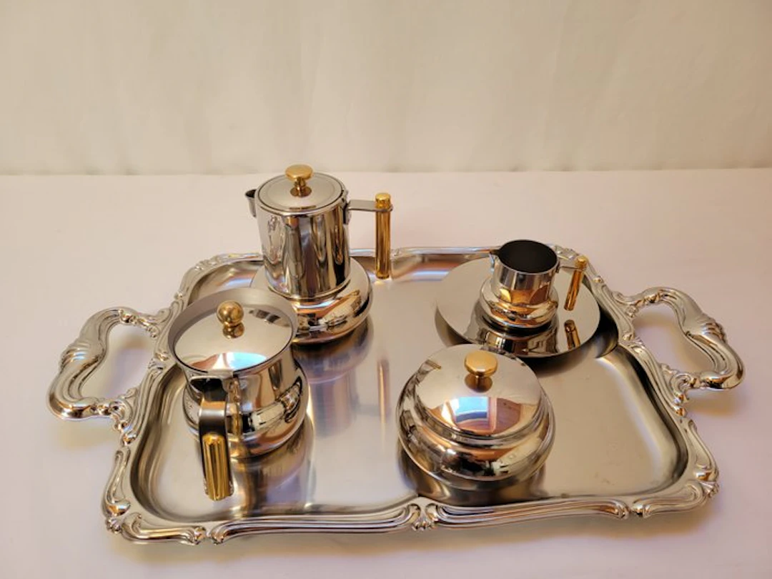 service à café italien LAVAZZA plateau ALESSI - Coffee...