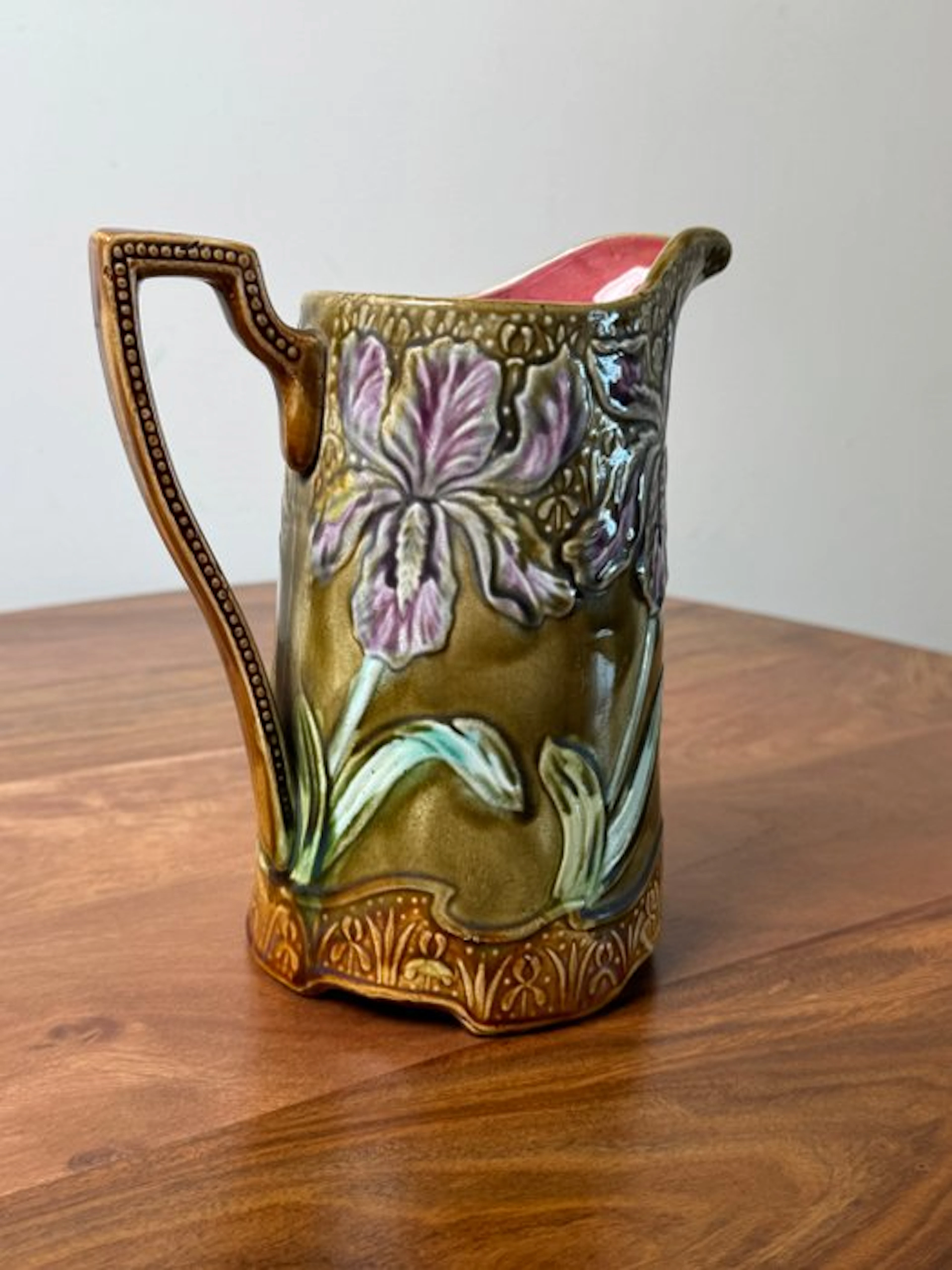 Onnaing - Pitcher - Majolica - Jarra Onnaing Art Nouveau