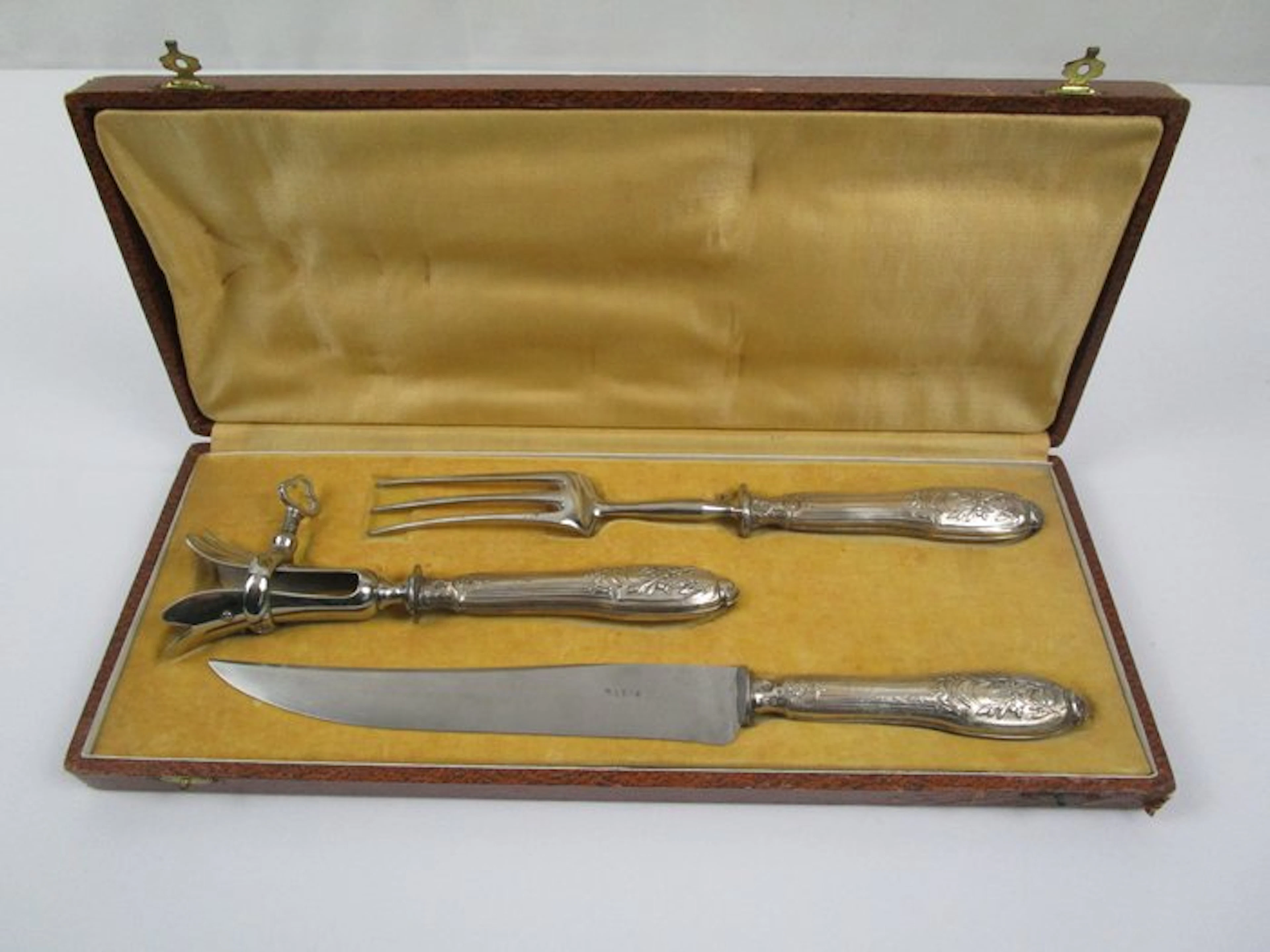 Harness - Carving cutlery & bone holder - Art Nouveau...