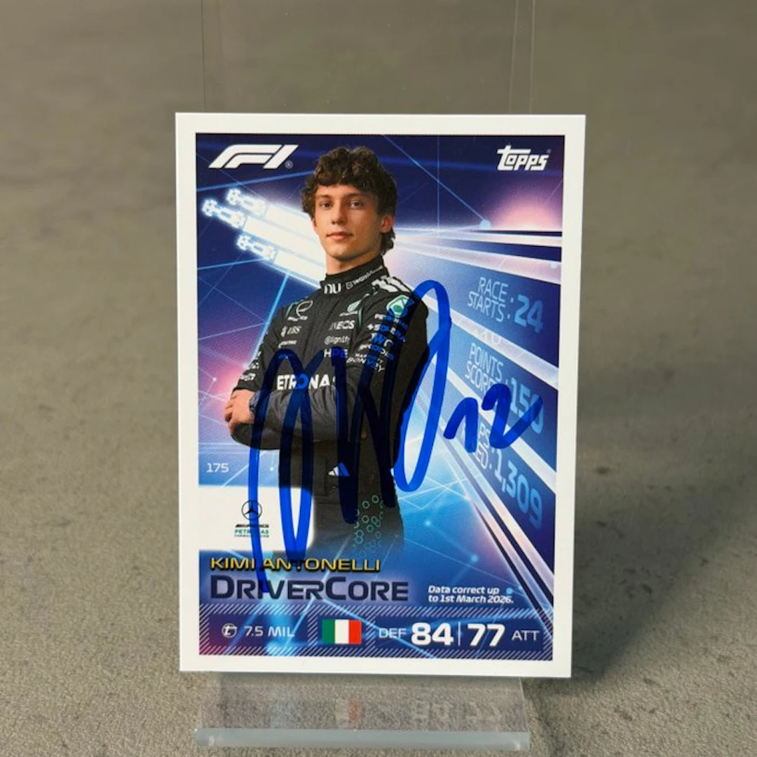 Mercedes - Topps Card Driver Core Kimi Antonelli Signed (...