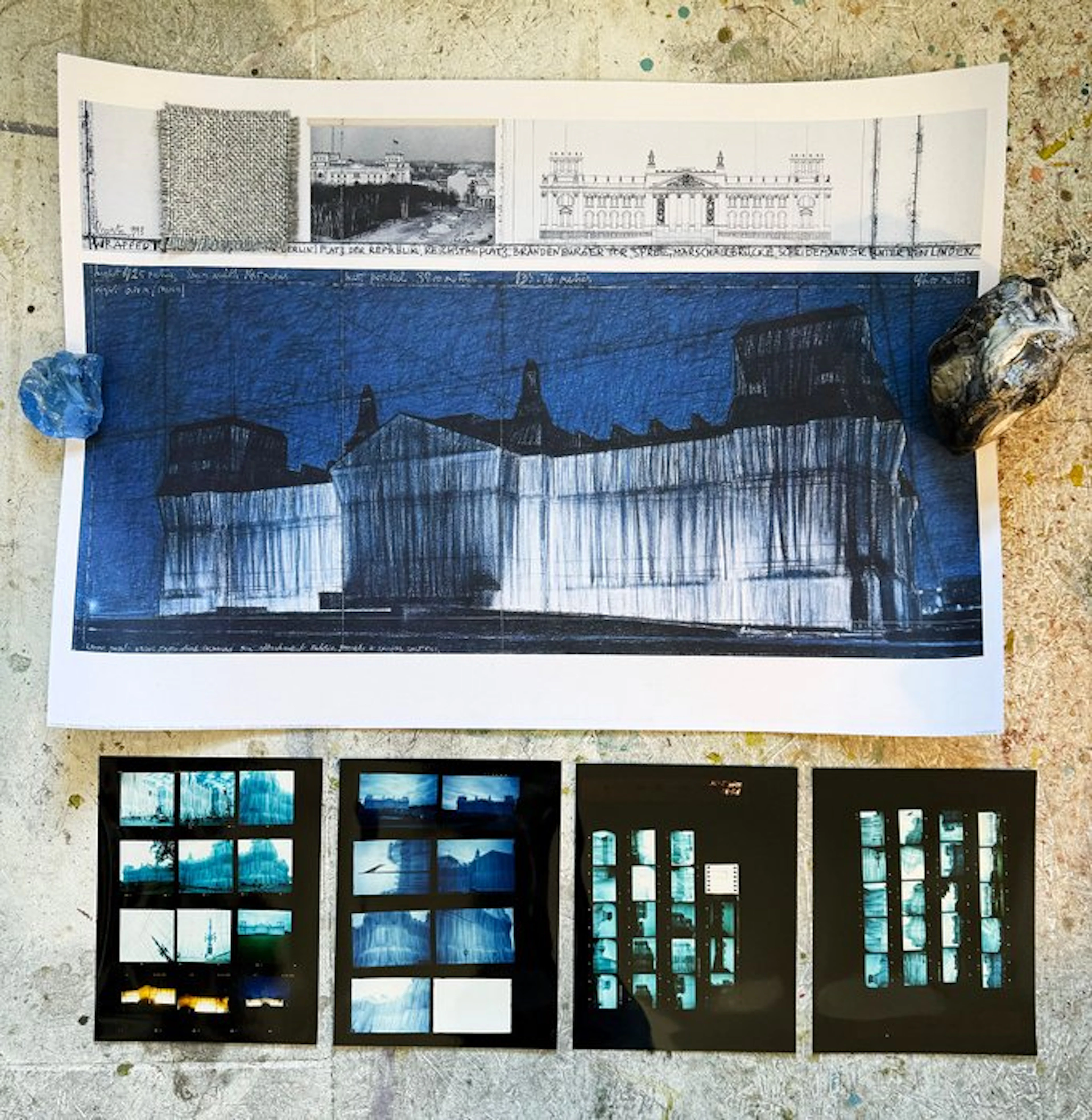 Christo (1935-2020) - "Wrapped Reichstag" by Christo +...