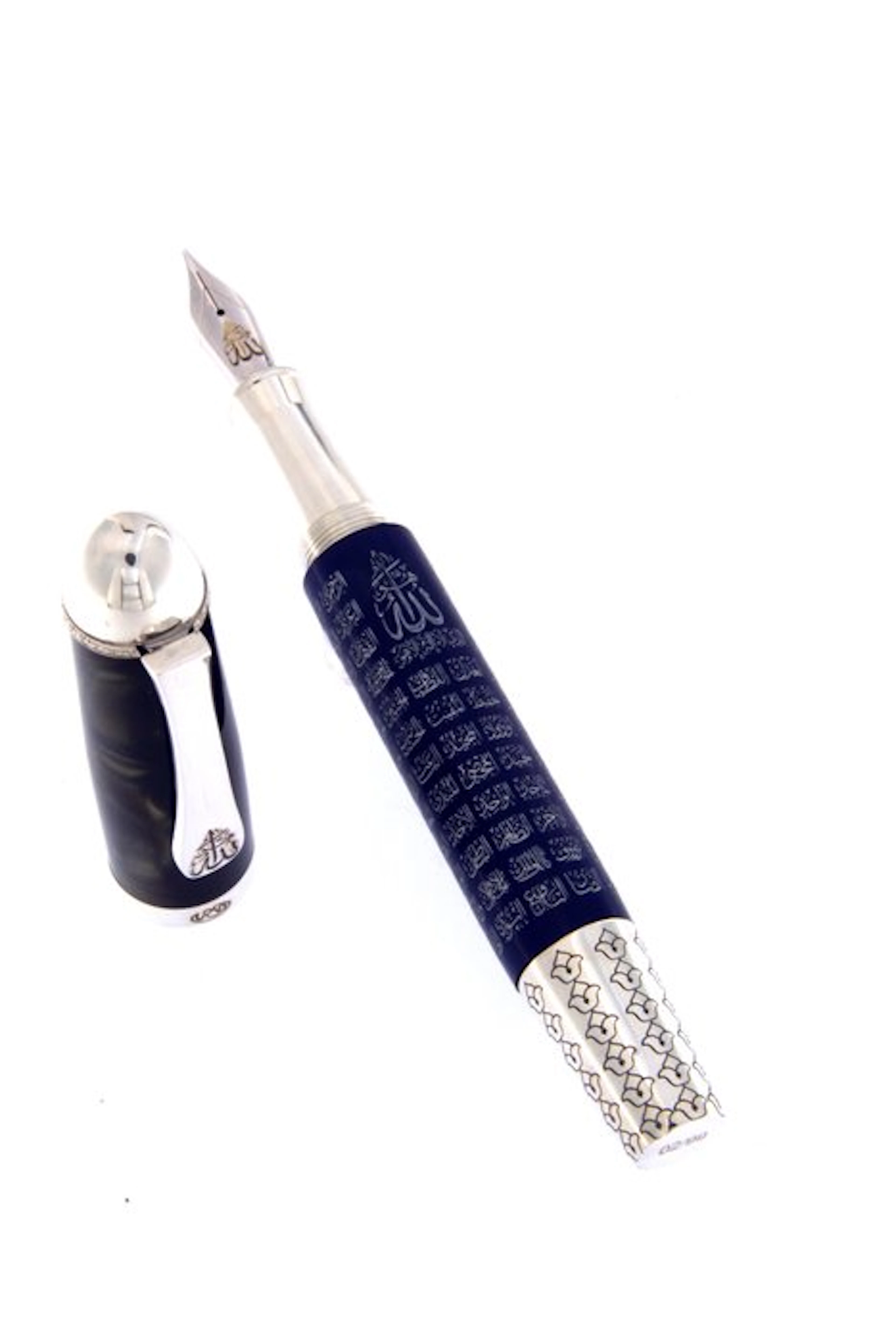 Urso - Fountain pen 99 Names of Allah in sterling silver...