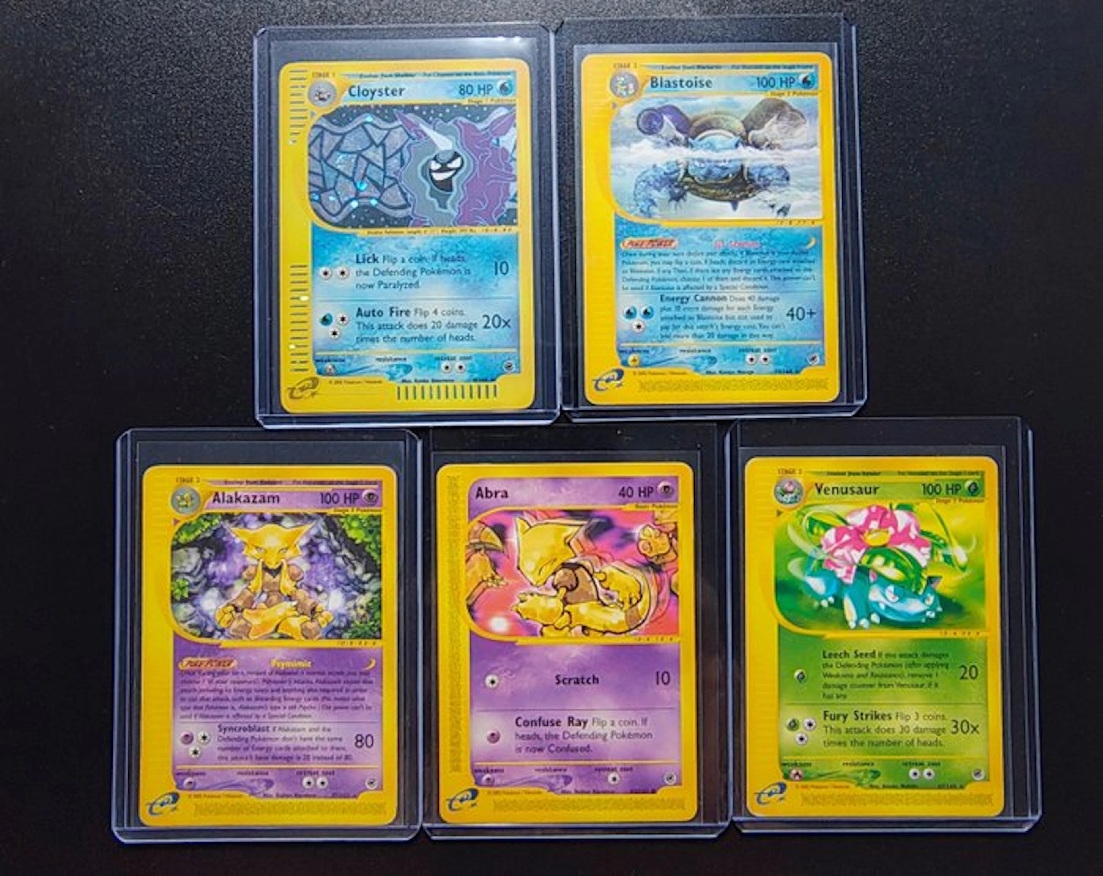 Pokémon - 5 Card - Cloyster Holo - Blastoise Raro...