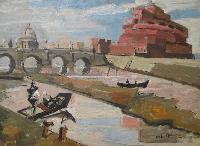 André Planson (1898-1981) - Vue d'Italie