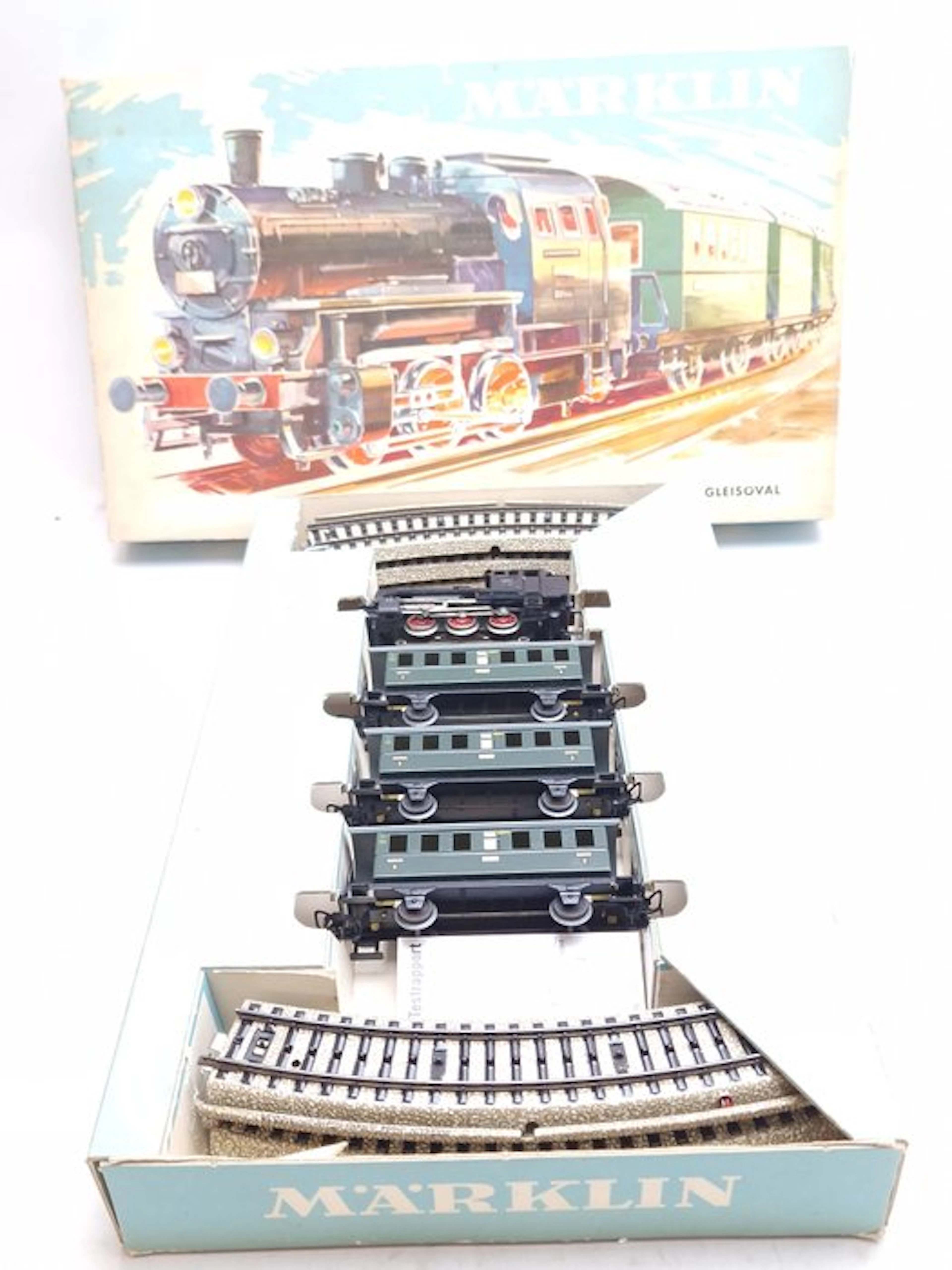 Märklin H0 - 3100 - Train set (1) - Passenger train with track oval - DB