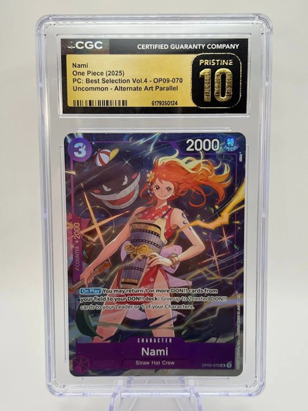 Bandai - 1 Graded card - One Piece - Nami OP09-070 Alternate art