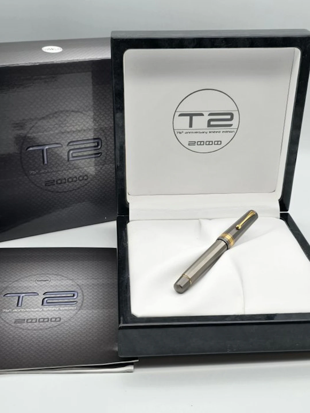 Omas - Pluma estilografica omas T2 Titanium 75th...