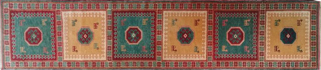 Kazak - Rug - 373 cm - 82 cm - Kazak runner rug 082x373 cm.