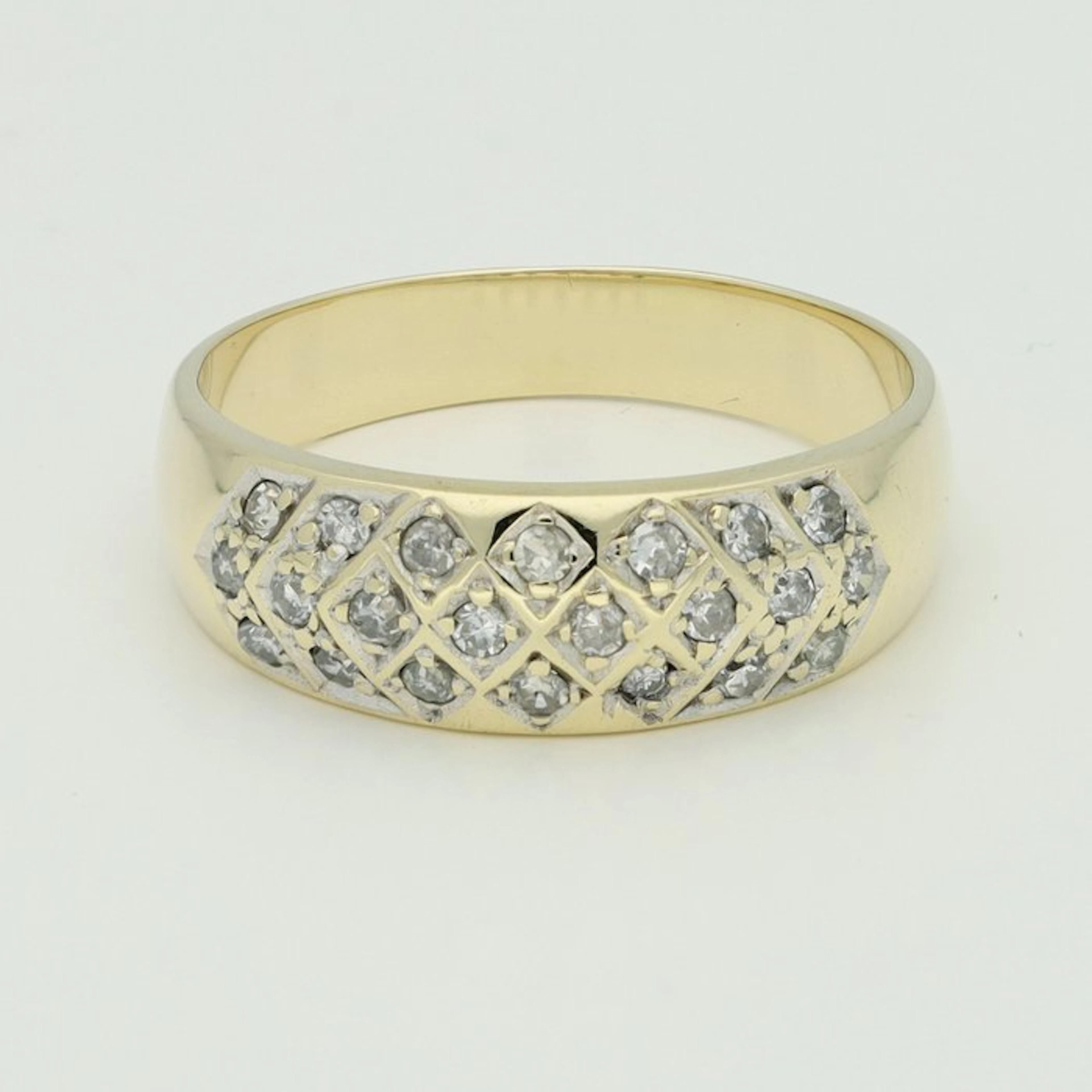 Ring - 14 kt. Yellow gold Diamond (Natural)