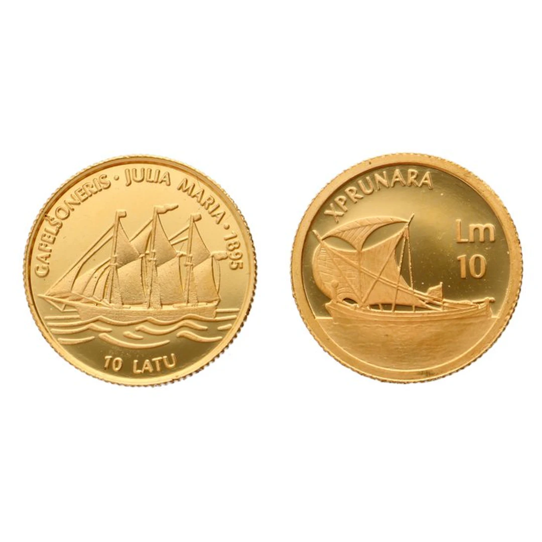 Latvia, Malta. 1997/2002 - "Julia Maria & Xprunara" (2 stuks)