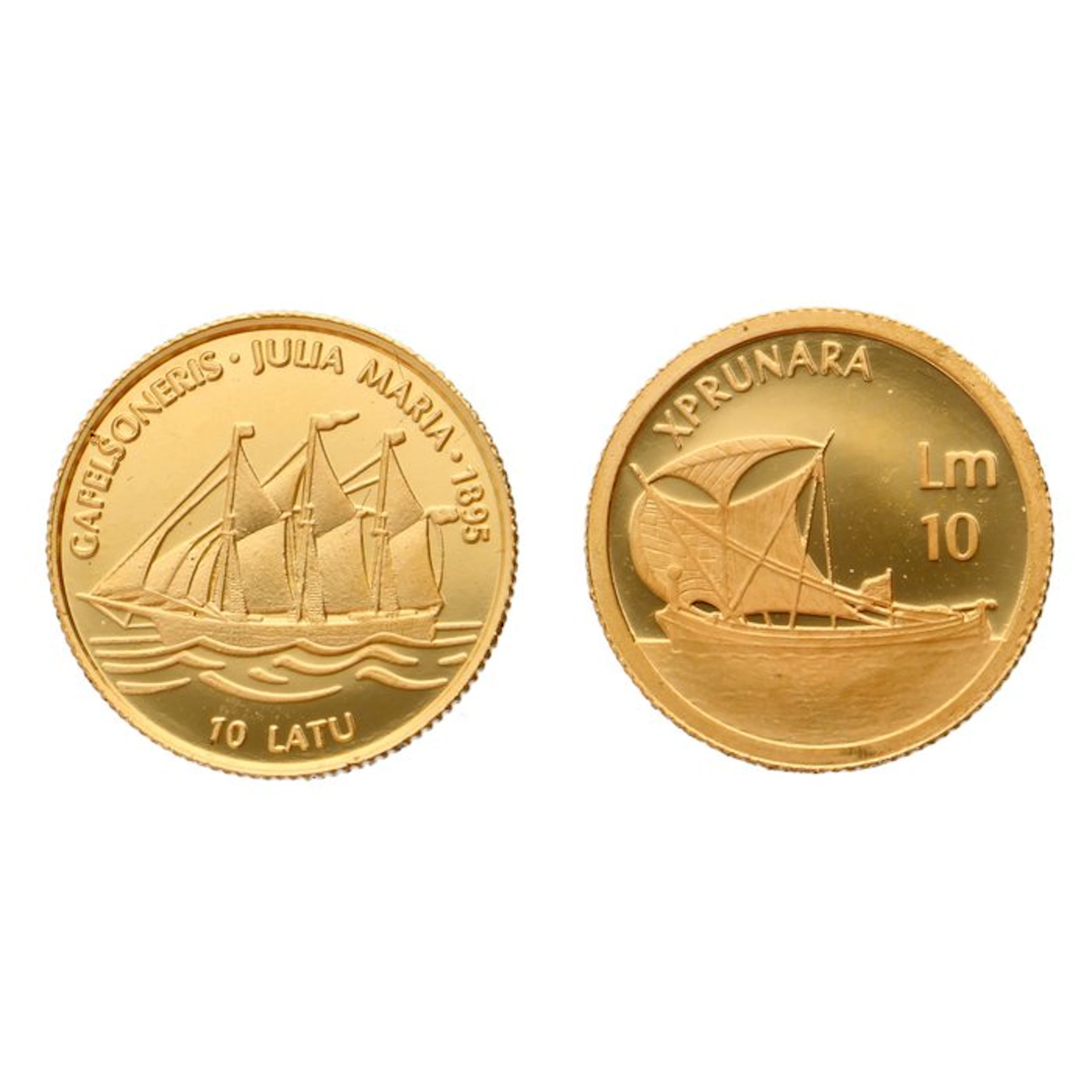 Latvia, Malta. 1997/2002 - "Julia Maria & Xprunara" (2 stuks)