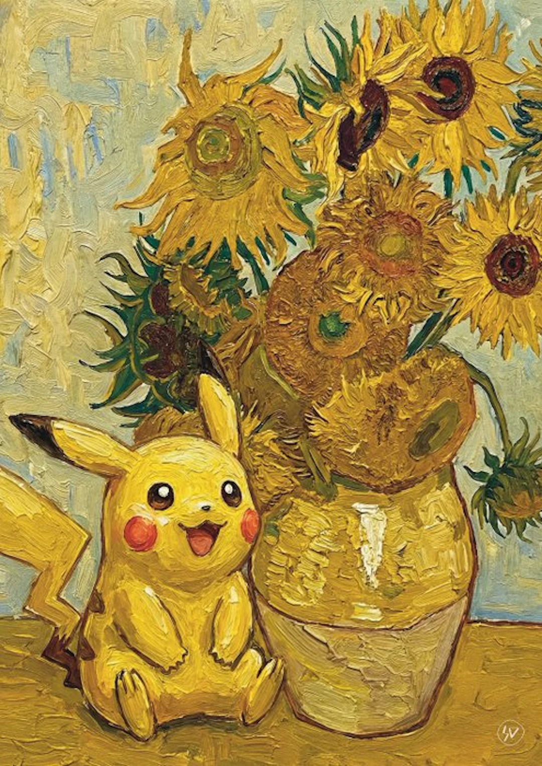 SDIMART 1996 - Pikachu in Sunflowers Reimagined Vincent...