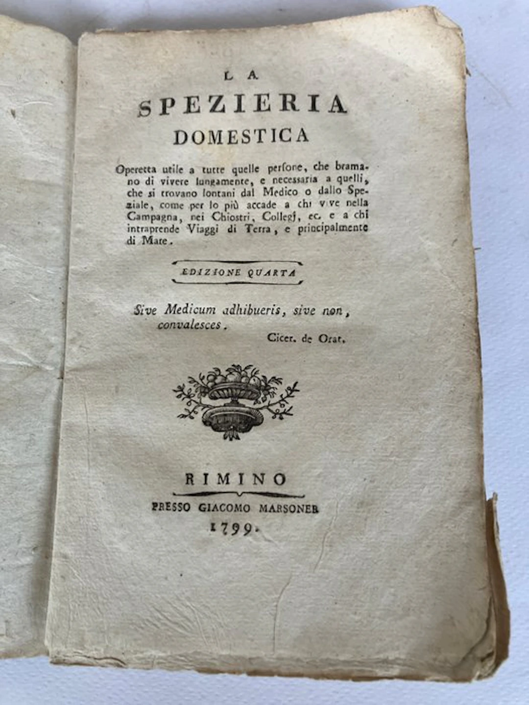 Azzoguidi, Germano - La Spezieria Domestica - 1799
