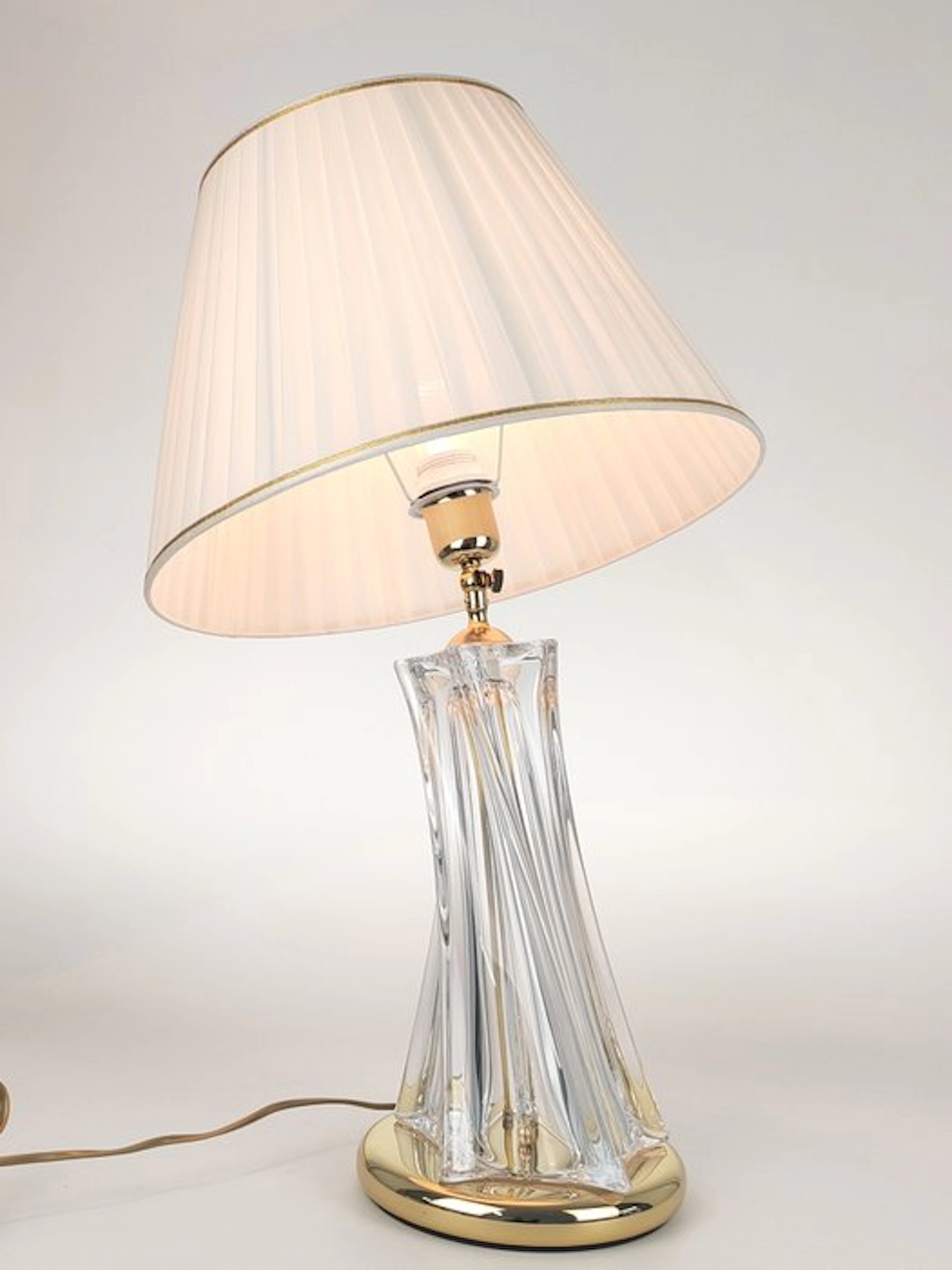 SECOLOVENTESIMO - Lamp - Gilt brass - Crystal 'n brass lamp