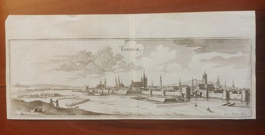 Belgium - Tournai; Matthäus Merian il Vecchio (1593 –...
