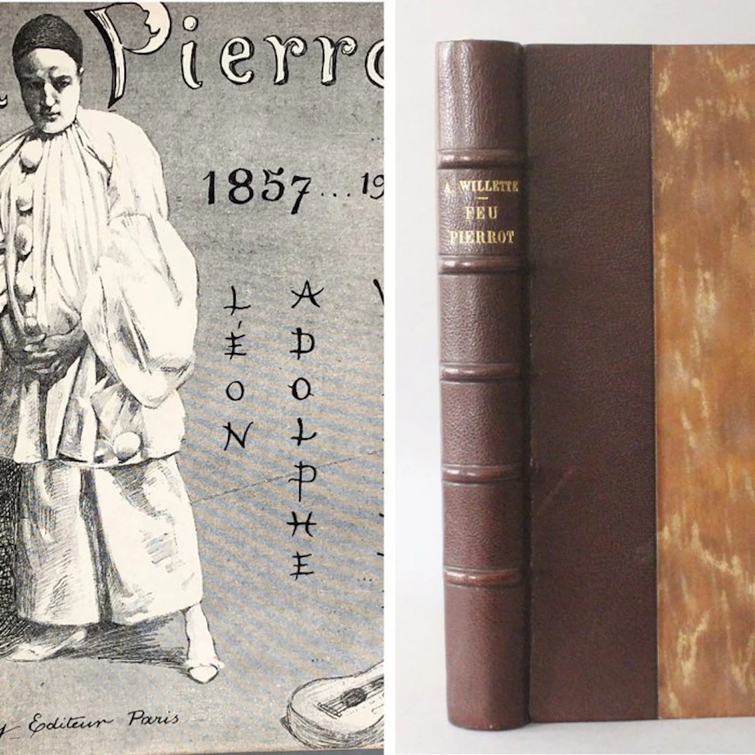 Adolphe Léon Willette - Feu Pierrot [reliure signée Jean Courty] - 1919