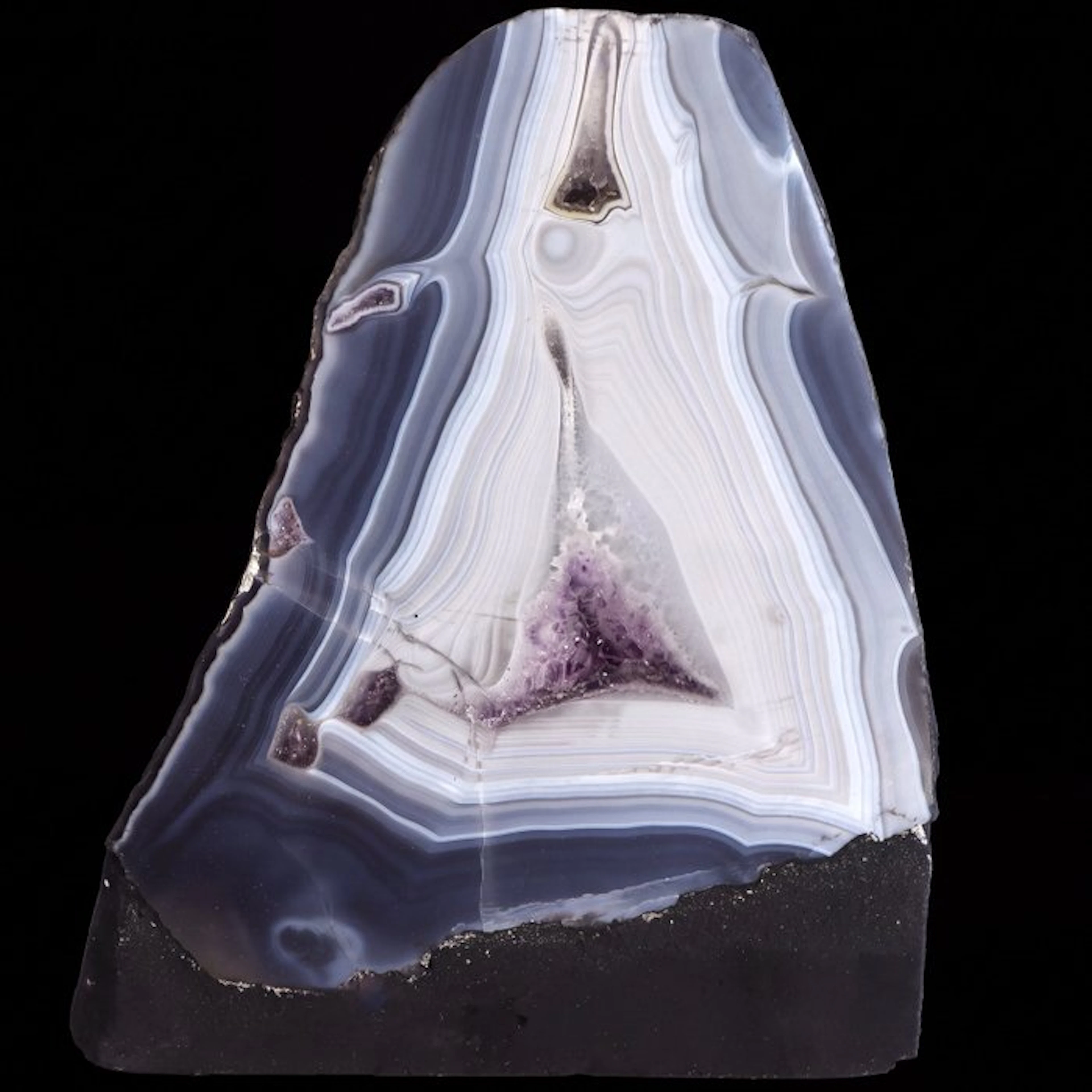 Blue Agate - Geode - 19x14x8 cm- 2 kg