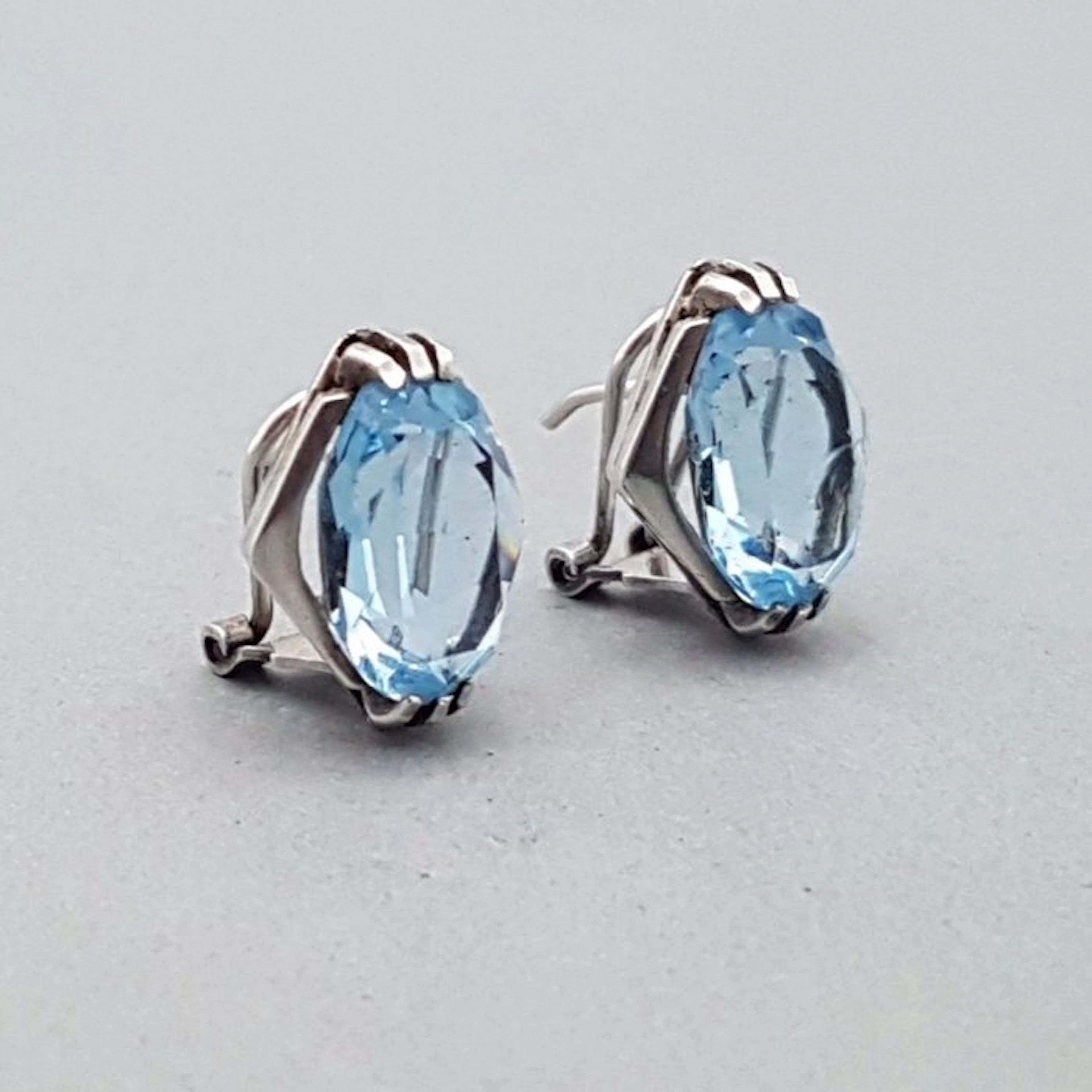 Silver, Art Deco - Earrings
