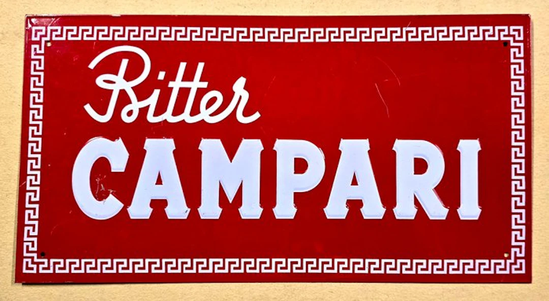 Bitter Campari - Advertising sign - Metal