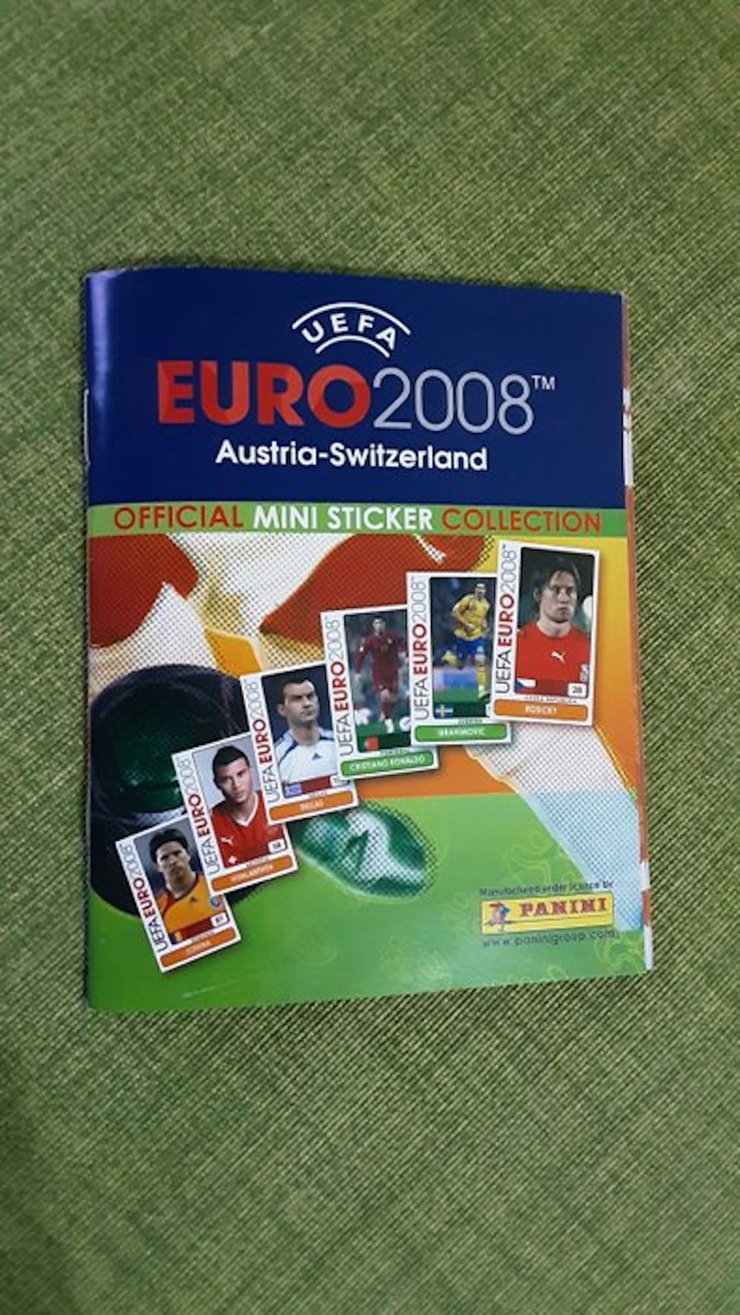 2008 Panini Euro 2008 Cristiano Ronaldo Limited edition...