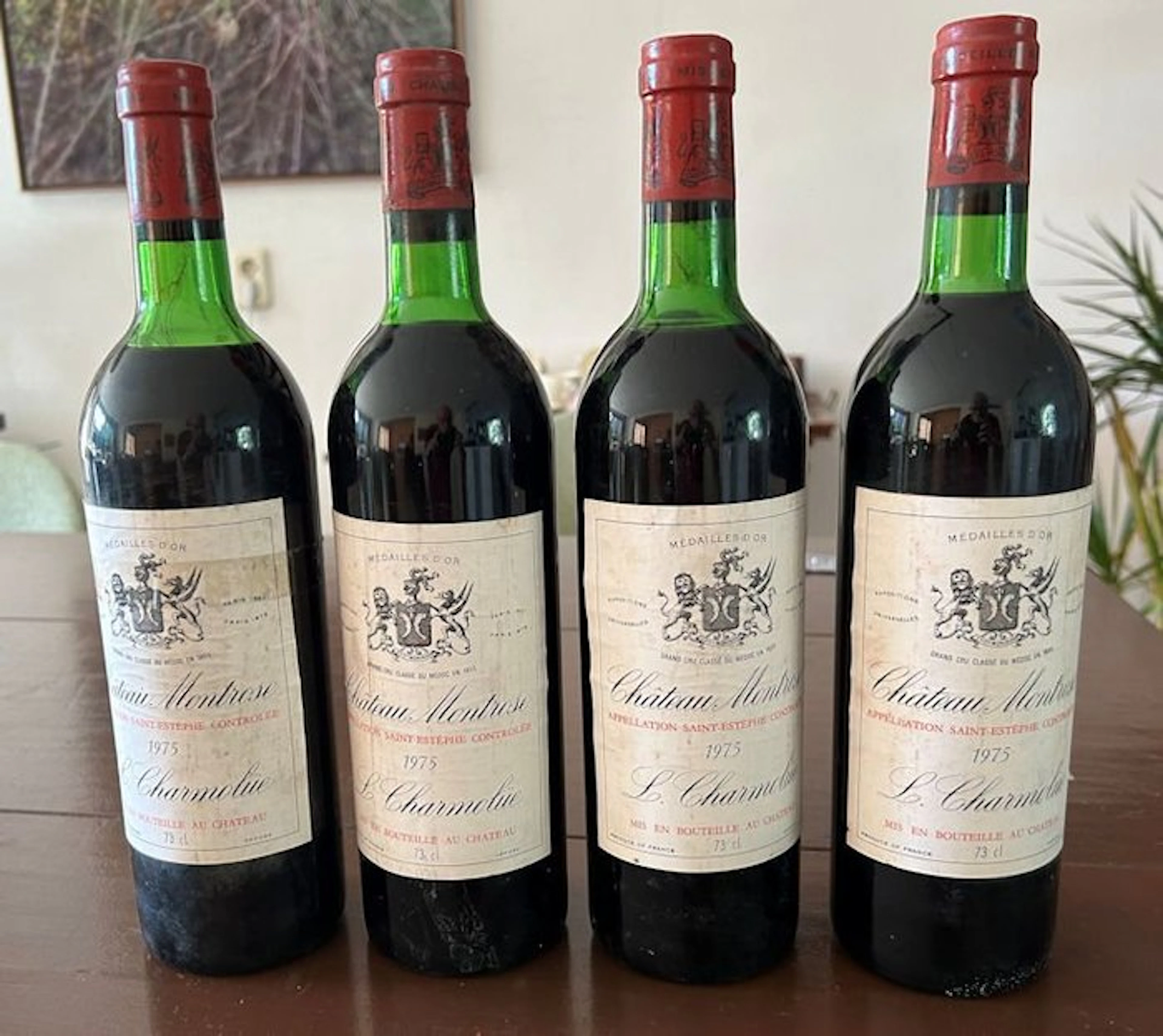1975 Chateau Montrose - Saint-Estèphe 2ème Grand Cru Classé - 4 Bottles (0.75L)