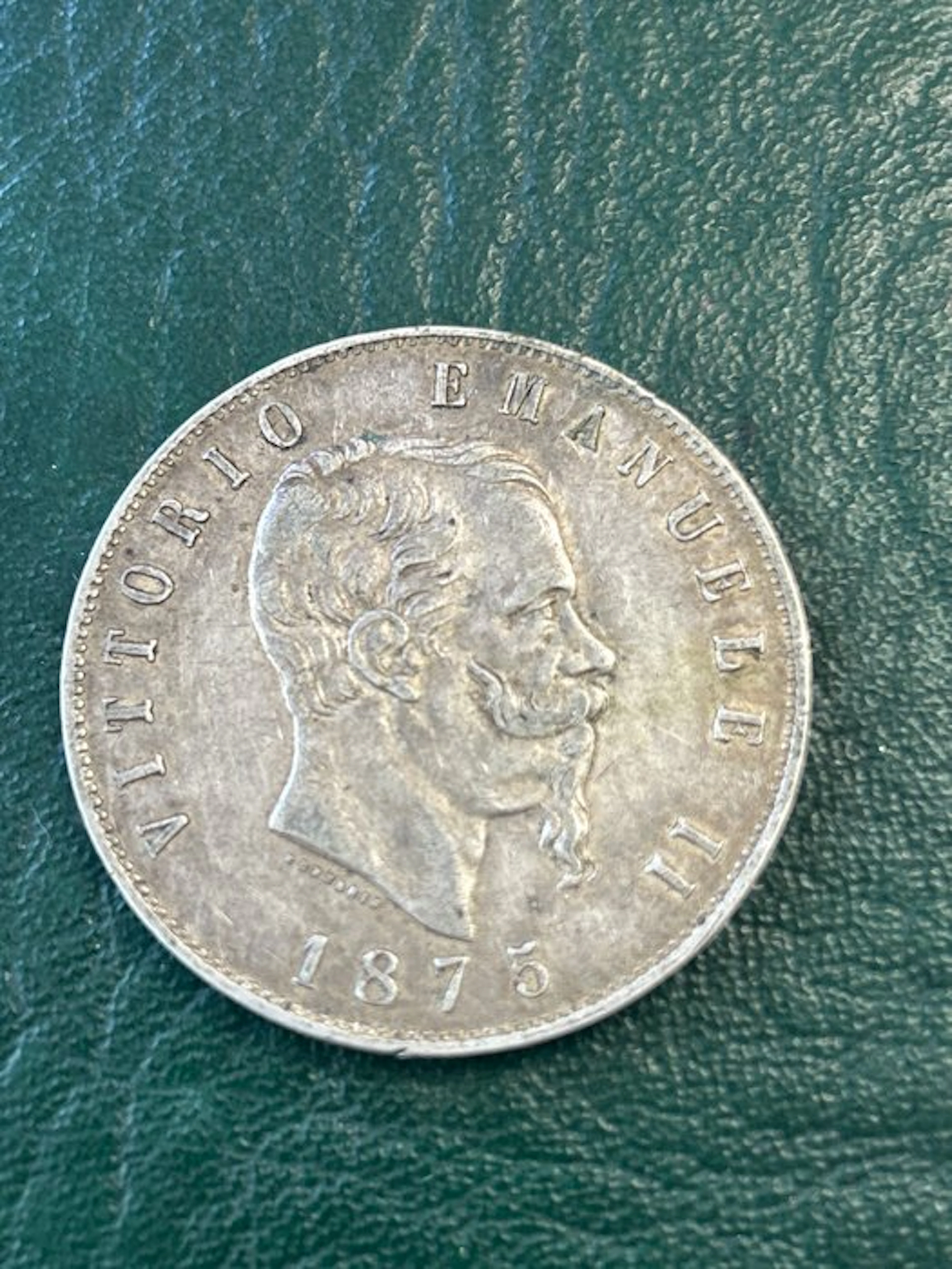 Italy, Kingdom Vittorio Emanuele II. 5 Lire 1875 Roma (No reserve price)