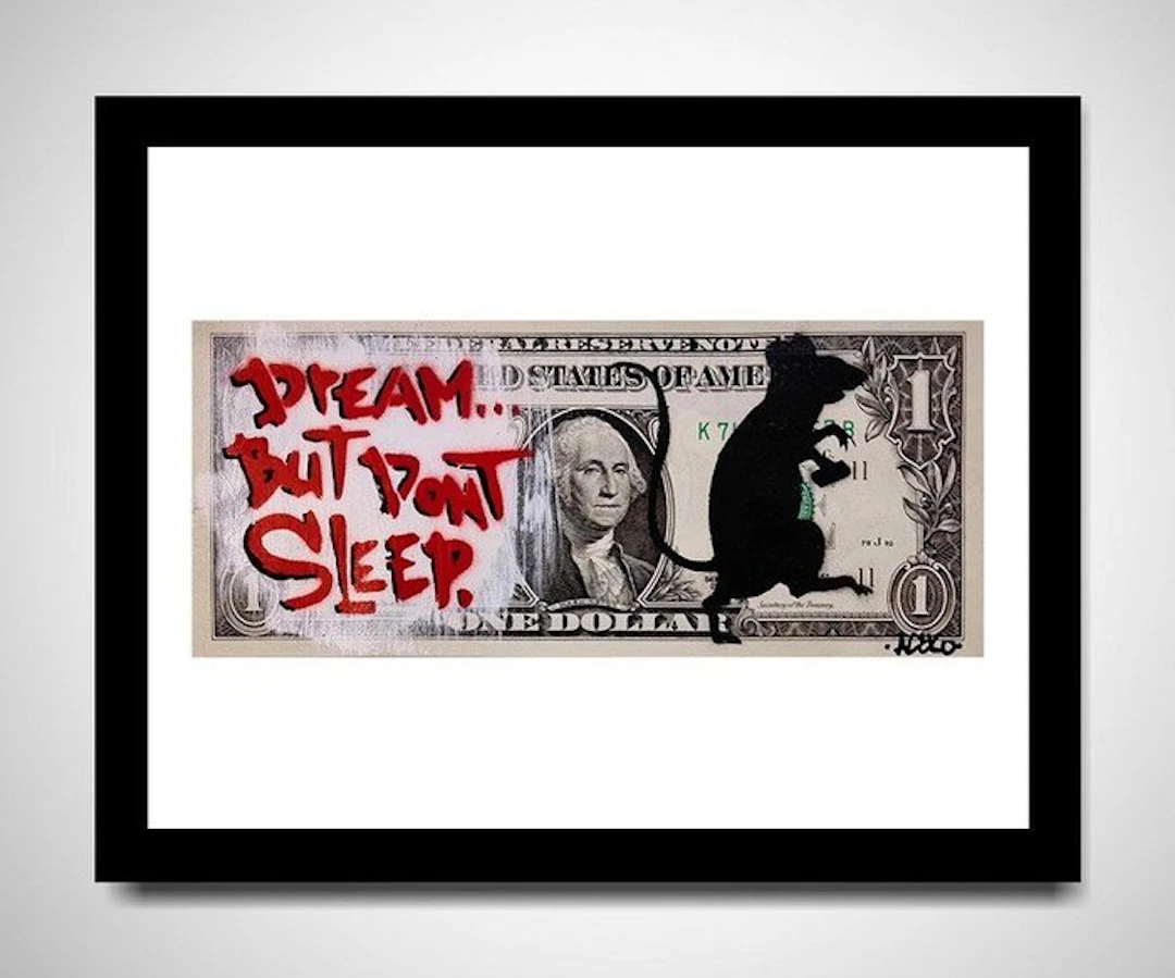 Asko - Dream But Dont Sleep - Dollart - Graffiti Stencil Art