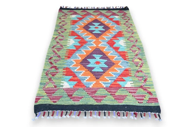No reserve! Colorful kilim - Rug - 93 cm - 60 cm - unused & handmade
