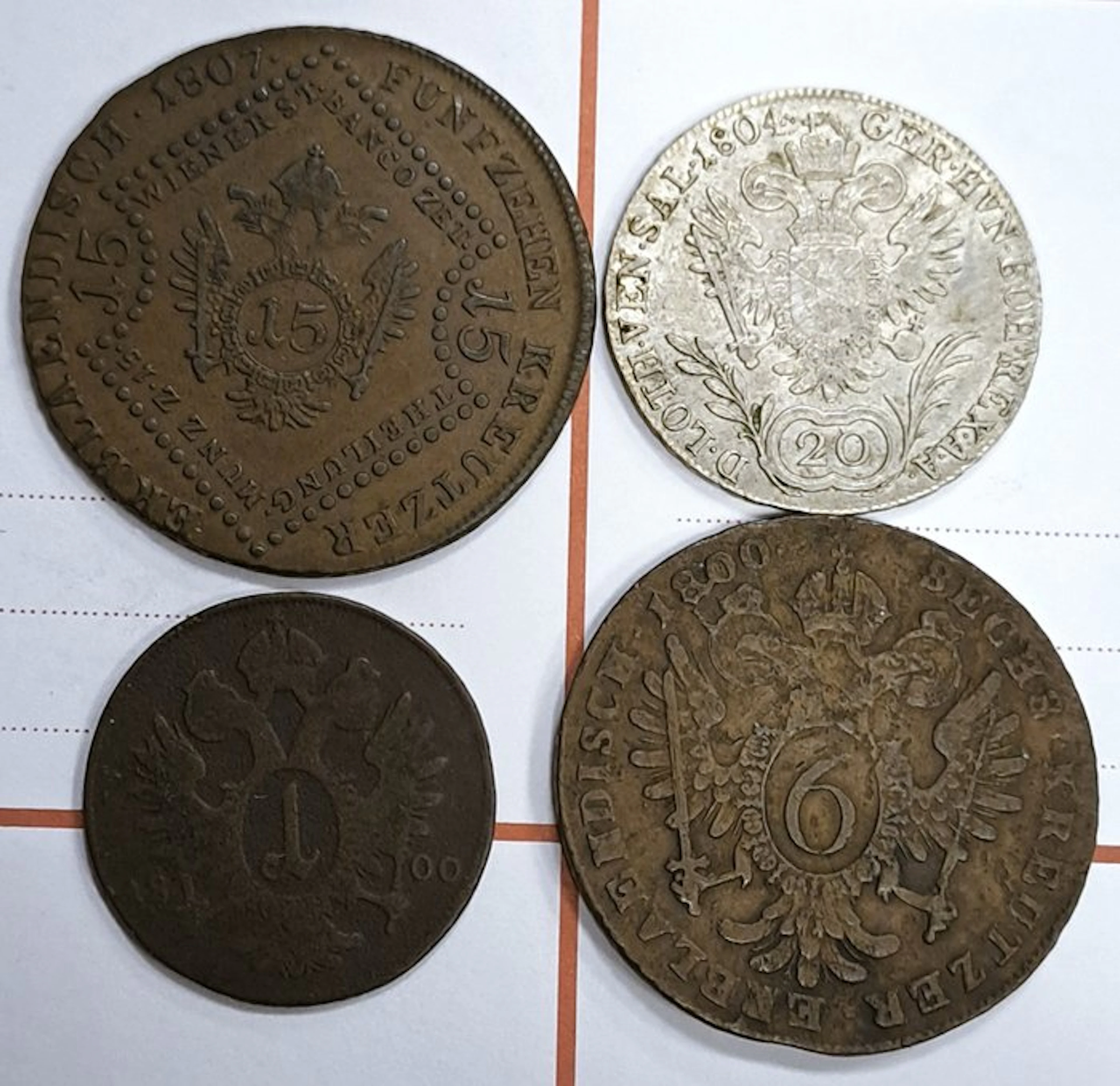 Austria. Set of 4 coins