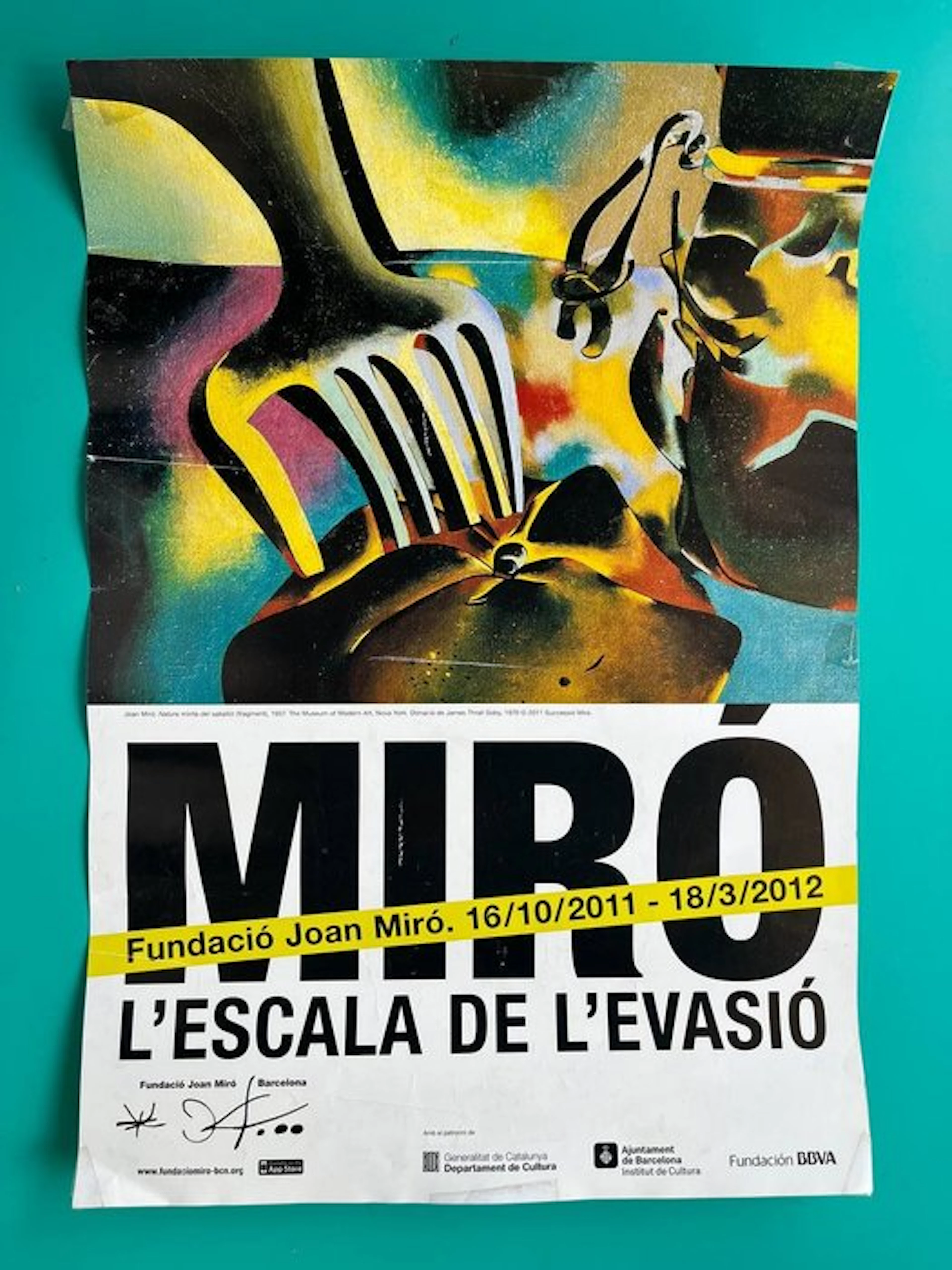 Joan Miró - **Original Exhibition Poster "L'Escala de l'Evasió" - 2010s
