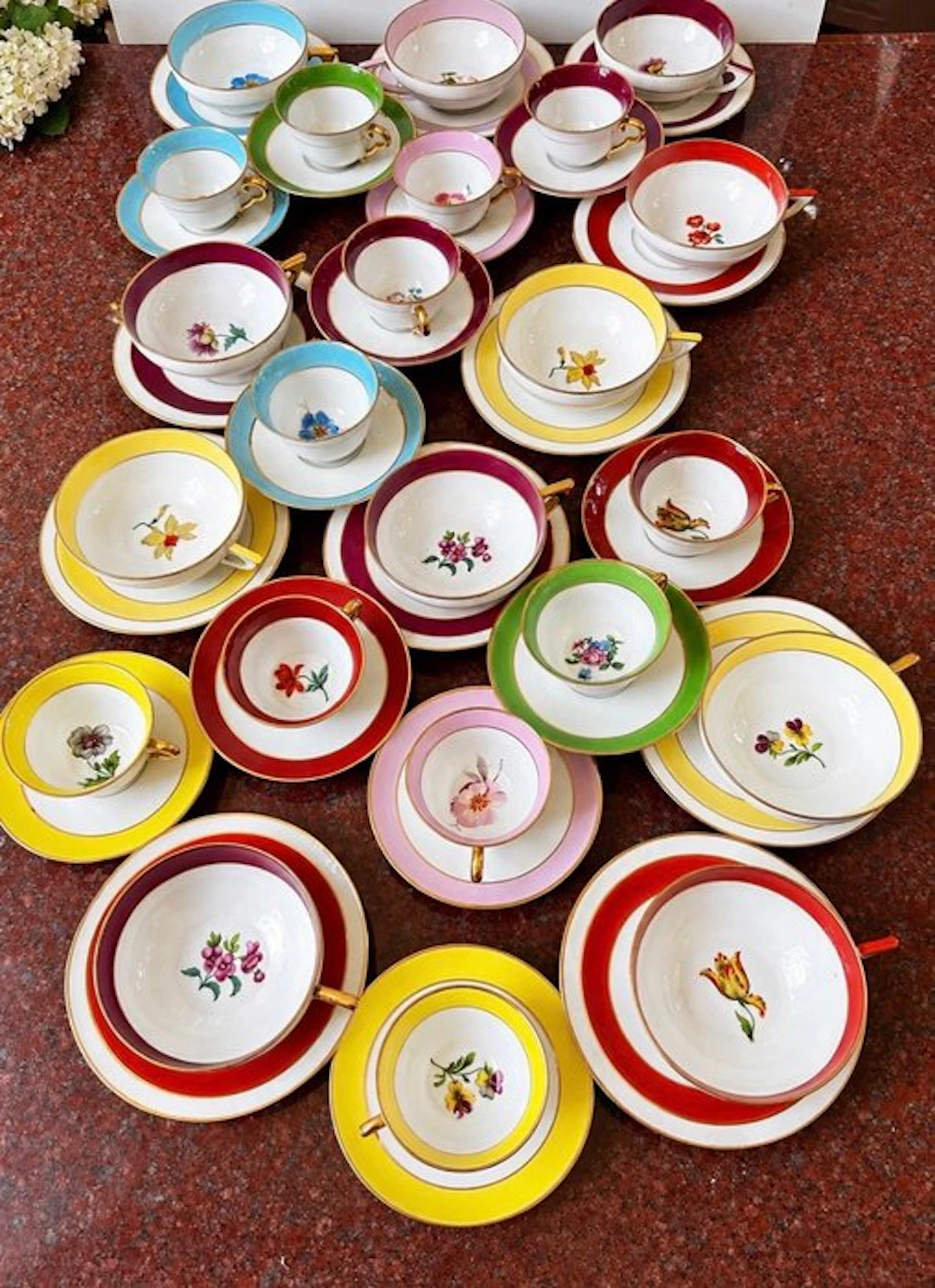 Louis Lourioux foecy - Cup and saucer - Porcelain