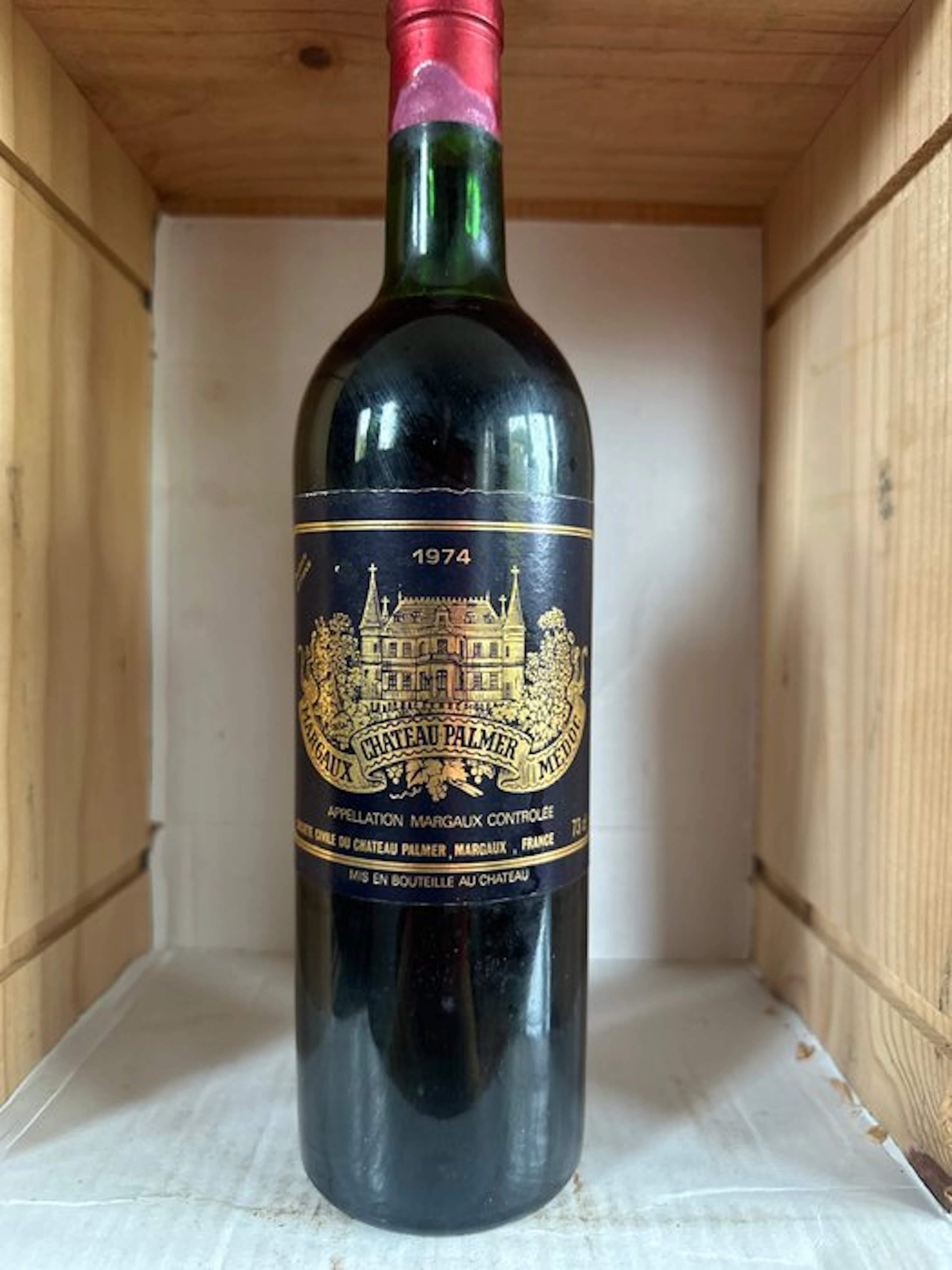 1974 Château Palmer - Margaux 3ème Grand Cru Classé - 1 Bottle (0.75L)