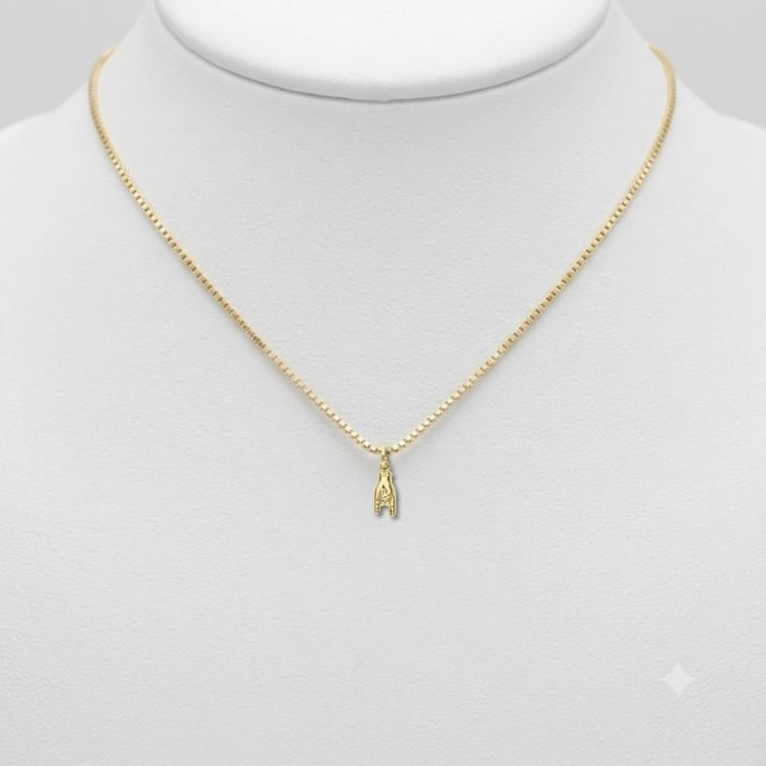 Necklace with pendant - 18 kt. Yellow gold - Necklace and pendant 2.5 g