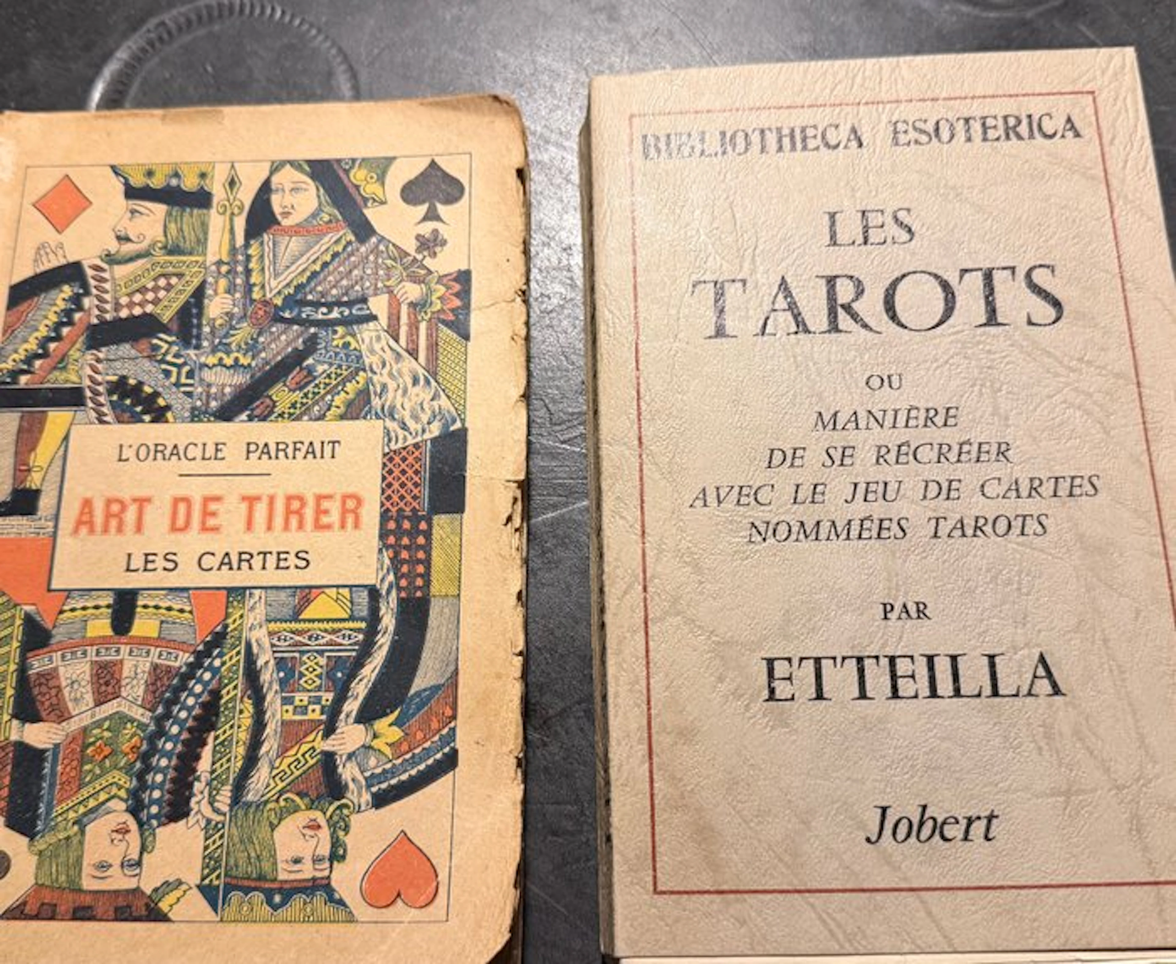 Etteilla - Lot de 2 ouvrages sur la cartomancie –...