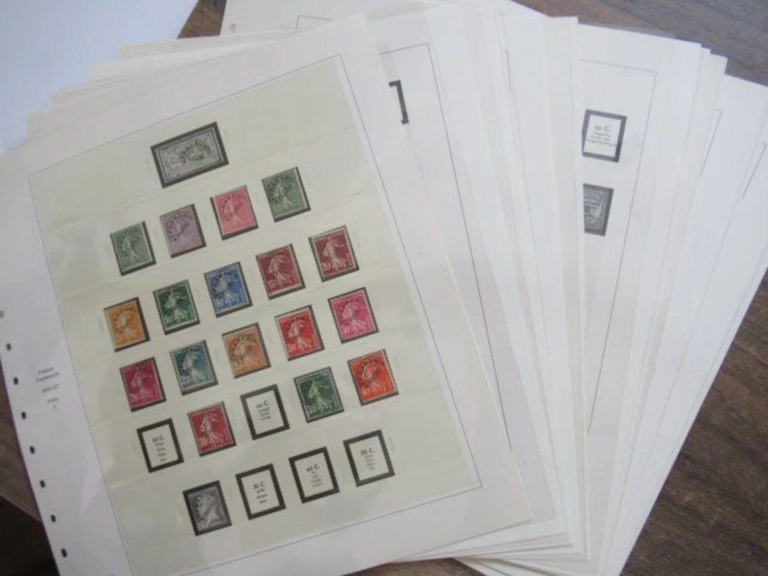 France - Fin de catalogue, collection avancée de timbres
