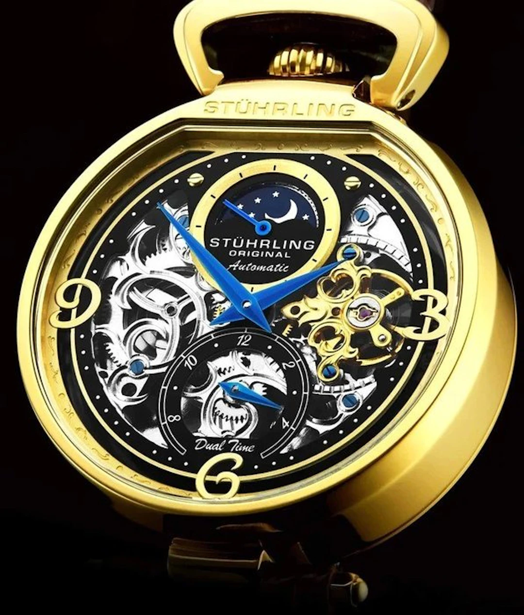 Stührling Original - Automatic - Moon Sun - Dual Time...