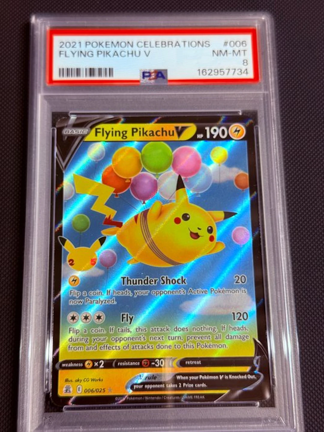 Pokémon - 1 Graded card - Pikachu 006/025 Foil - PSA 8 - Various sets