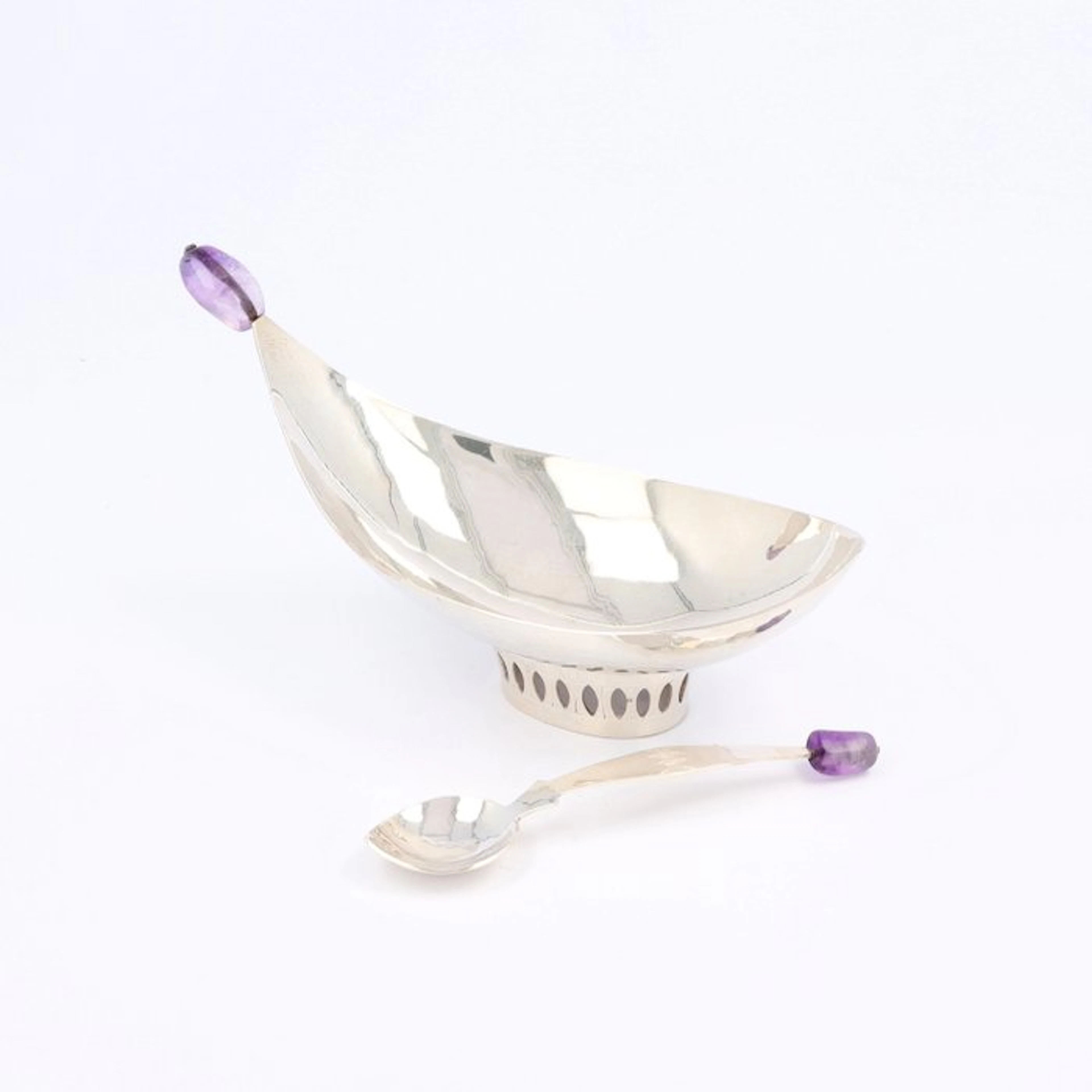 C. L. Åström - Design suikerbak & suikerlepel - Sugar bowl (2) - .830 silver