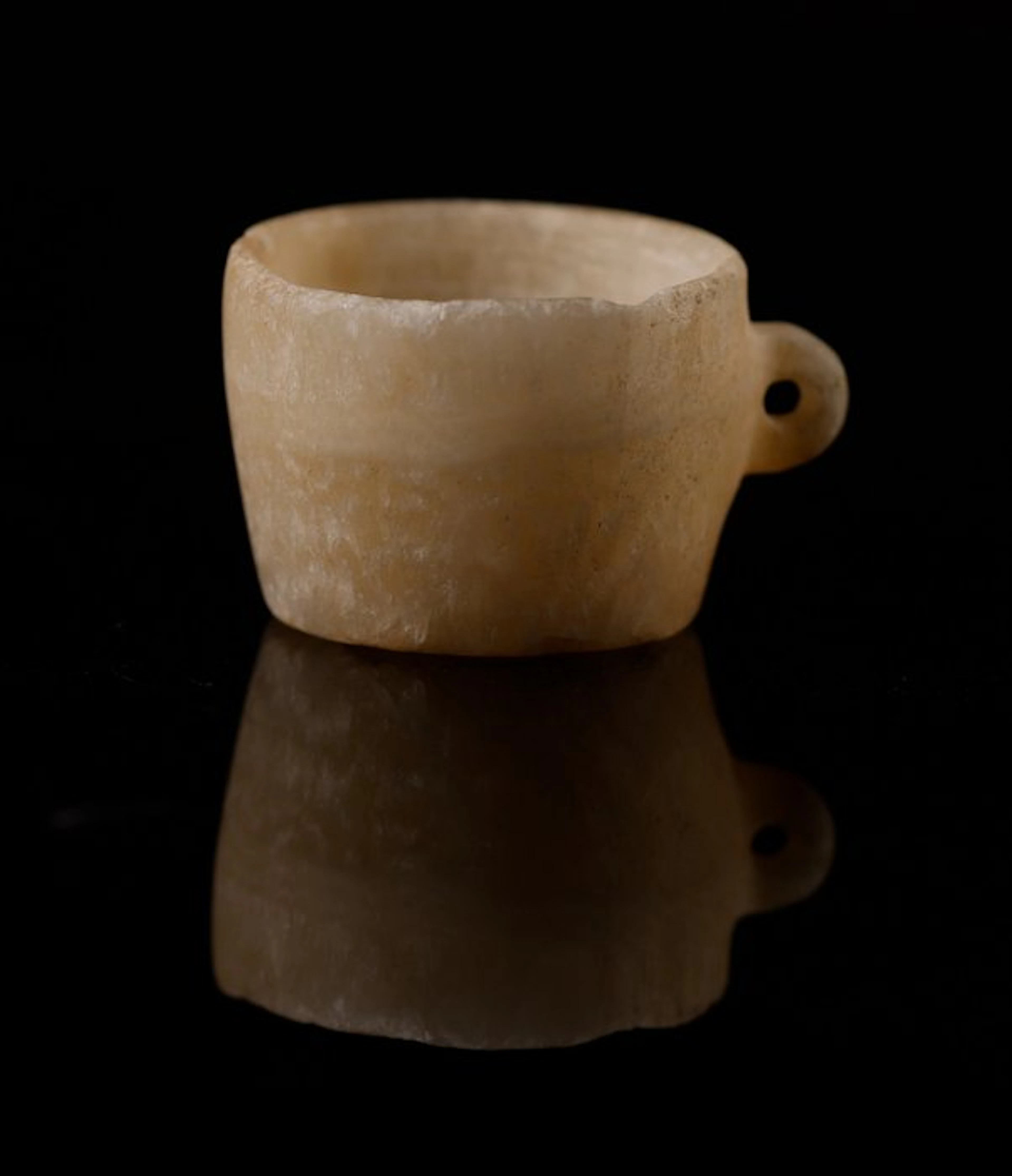 Ancient Egypt Calcite vessel - Tinite Period, with report - 3 cm