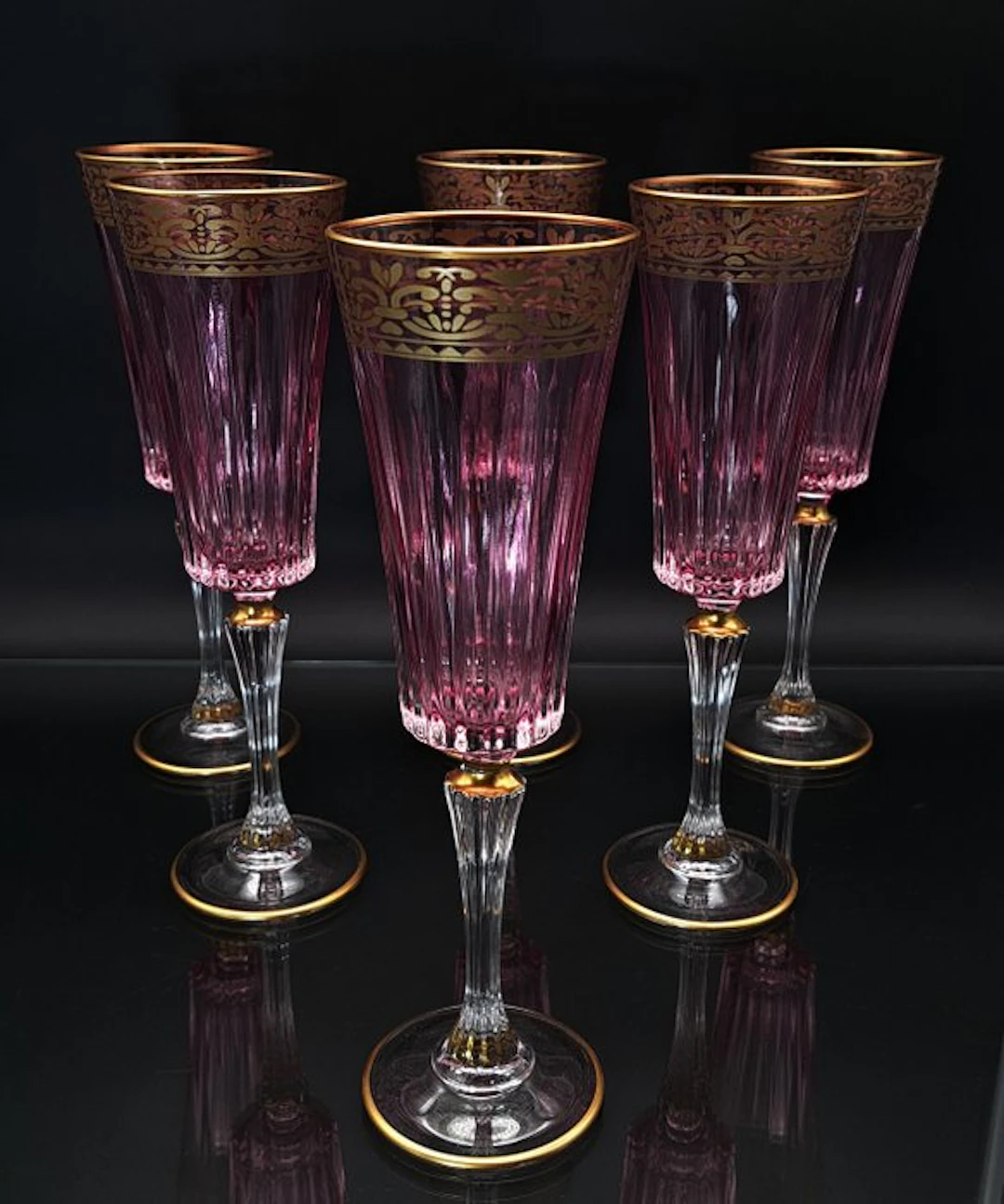 Artemisia - Champagne flute (6) - Crystal