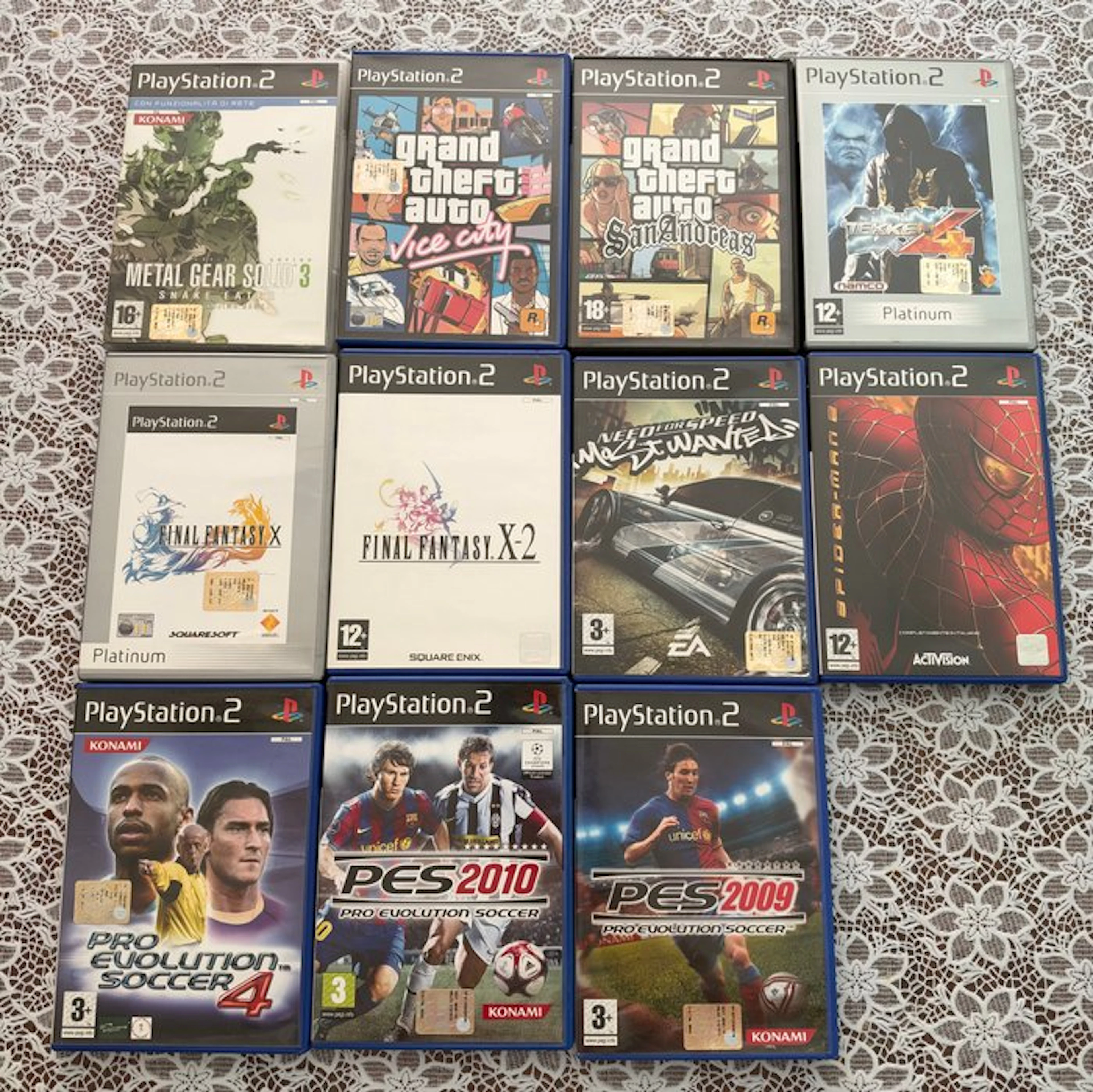 Sony - Playstation 2 - Lotto 11 giochi Ps2 pal italiano...