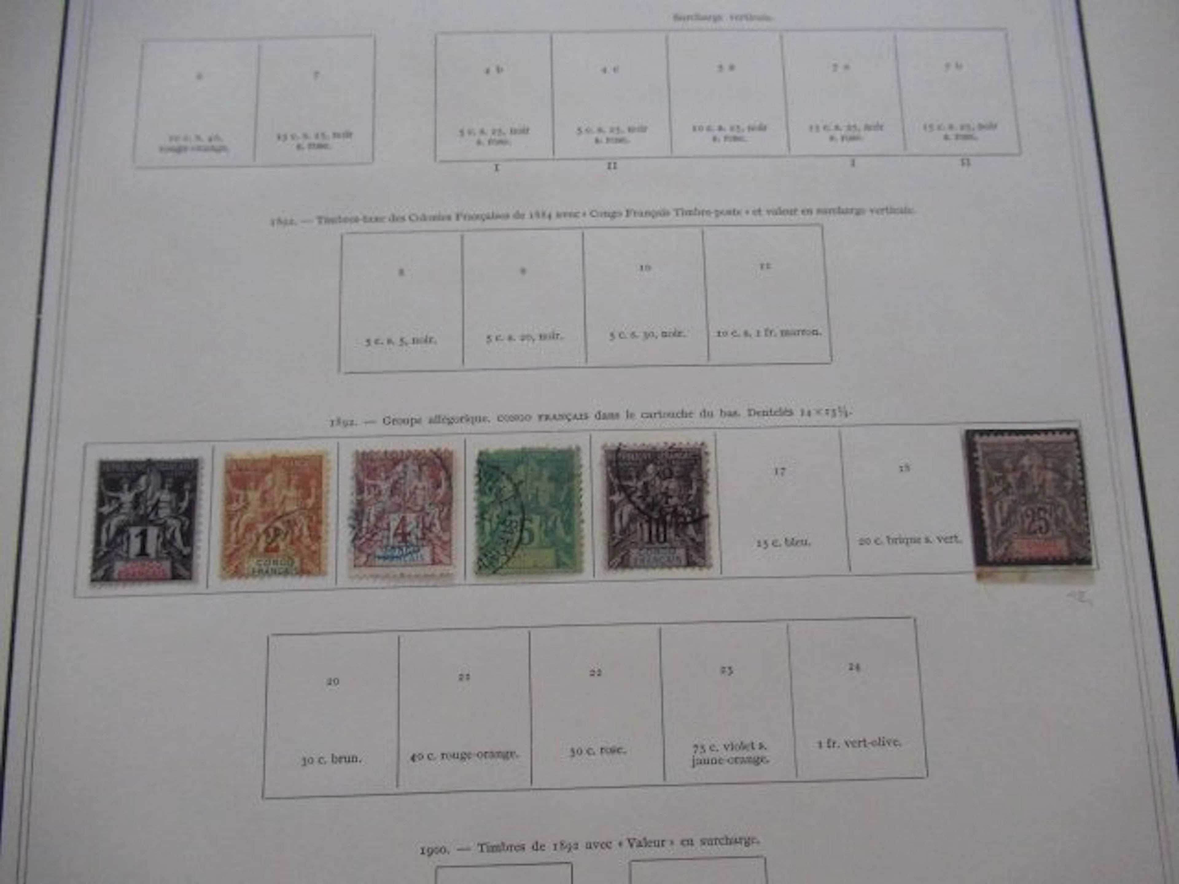 Congo - collection avancée de timbres
