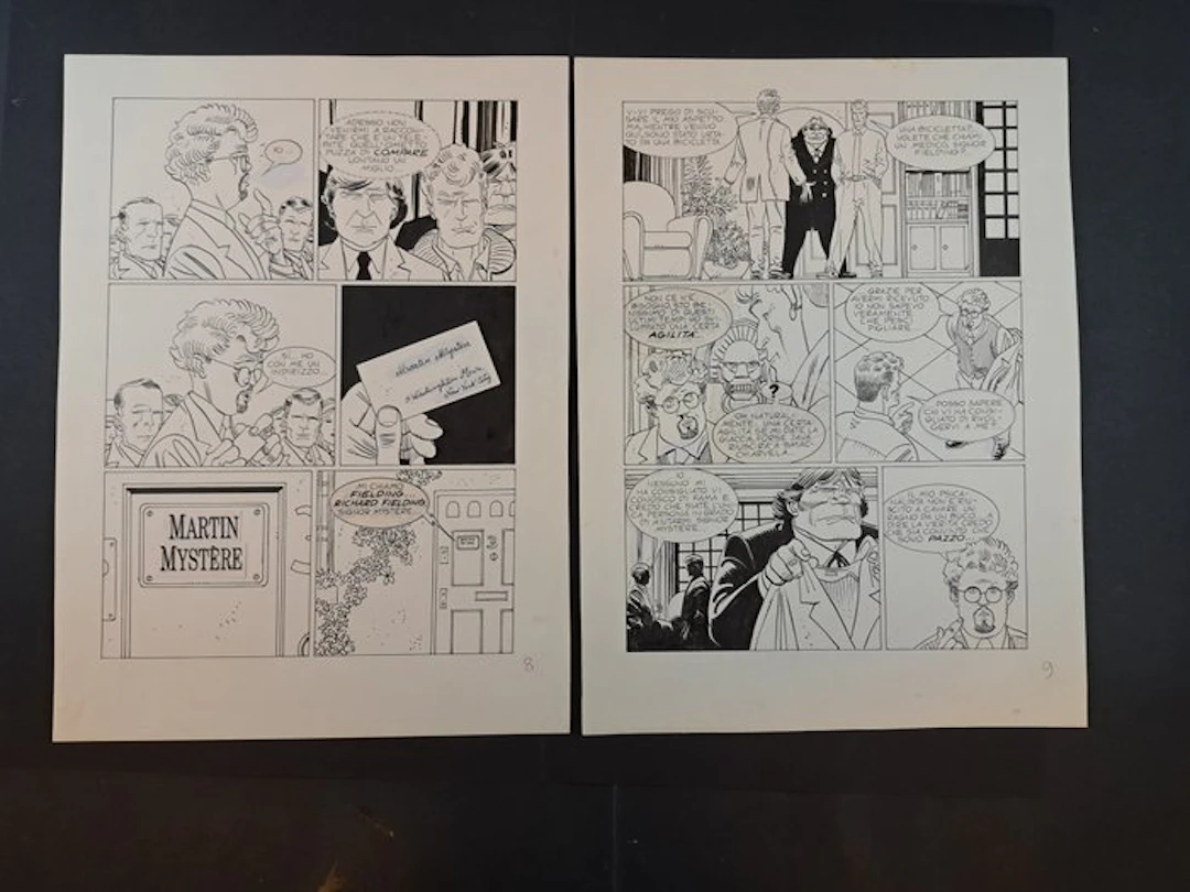 Alessandrini; Castelli - 2 Original page - Martin Mystère: Di Tutti i Colori!