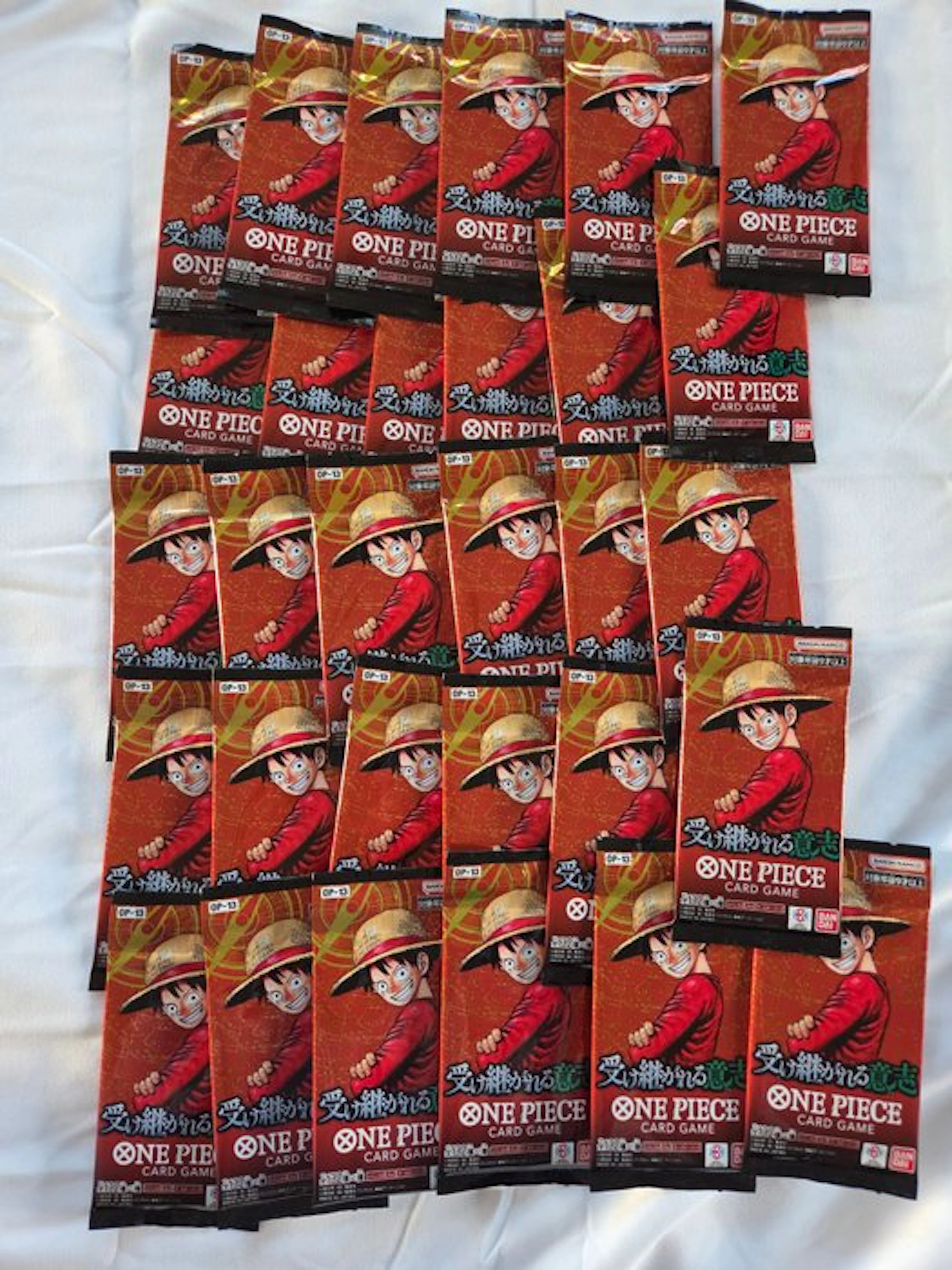 Bandai - 30 Booster pack - One Piece - Lot of 25 boosters...