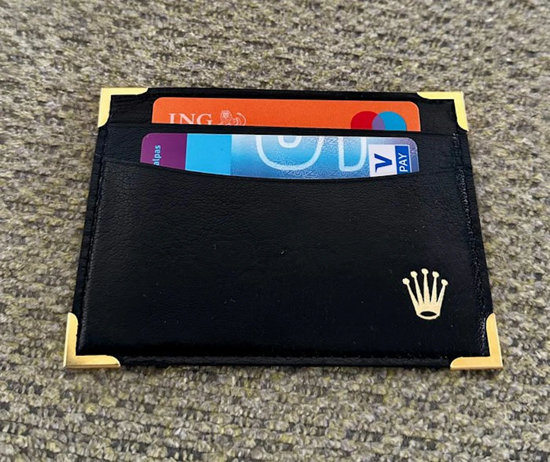 Rolex - Black - credit card Holder - “straight corners” - 101.20.34