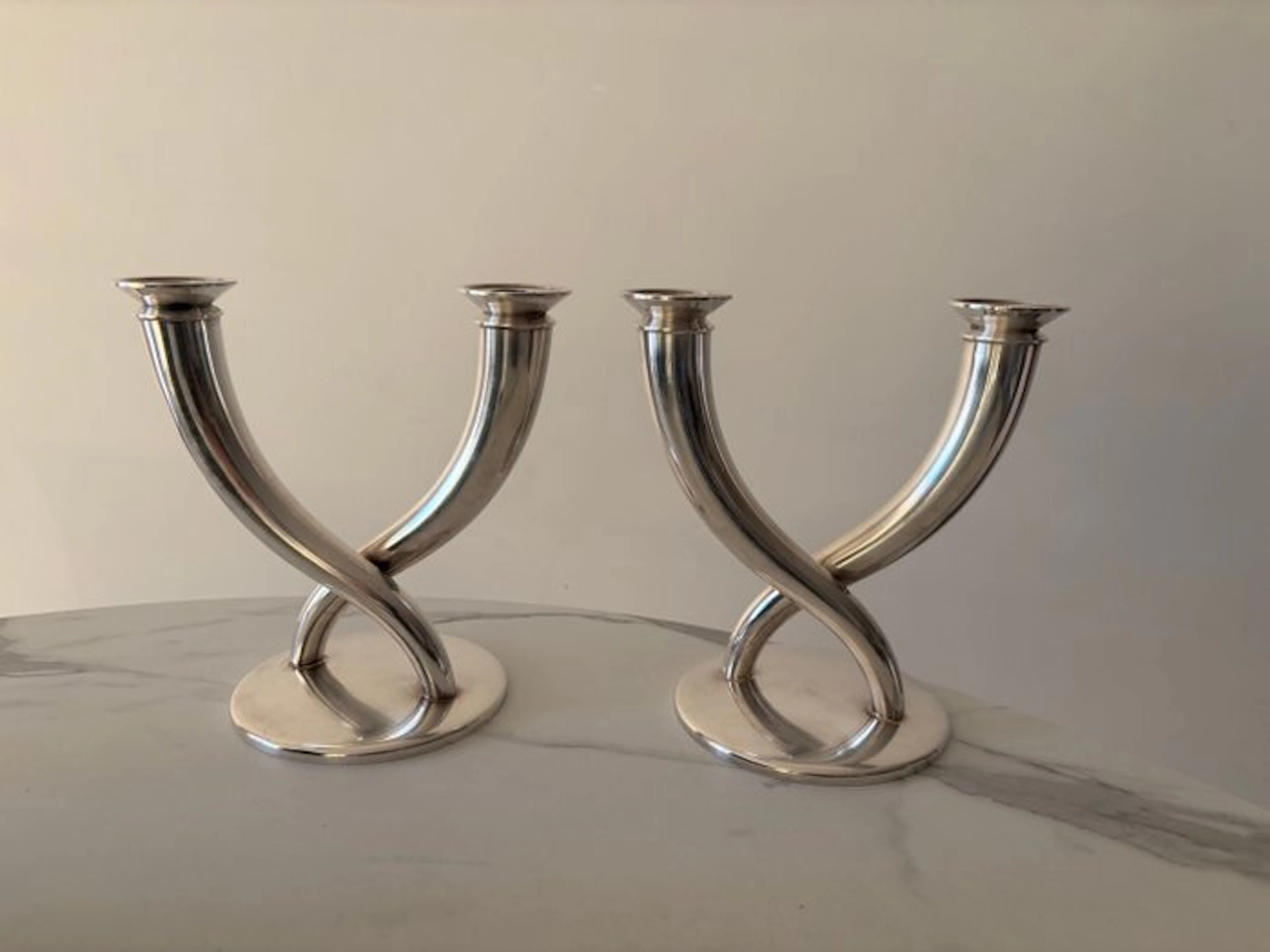Christofle - Gio Ponti - Candleholder (2) - silver metal