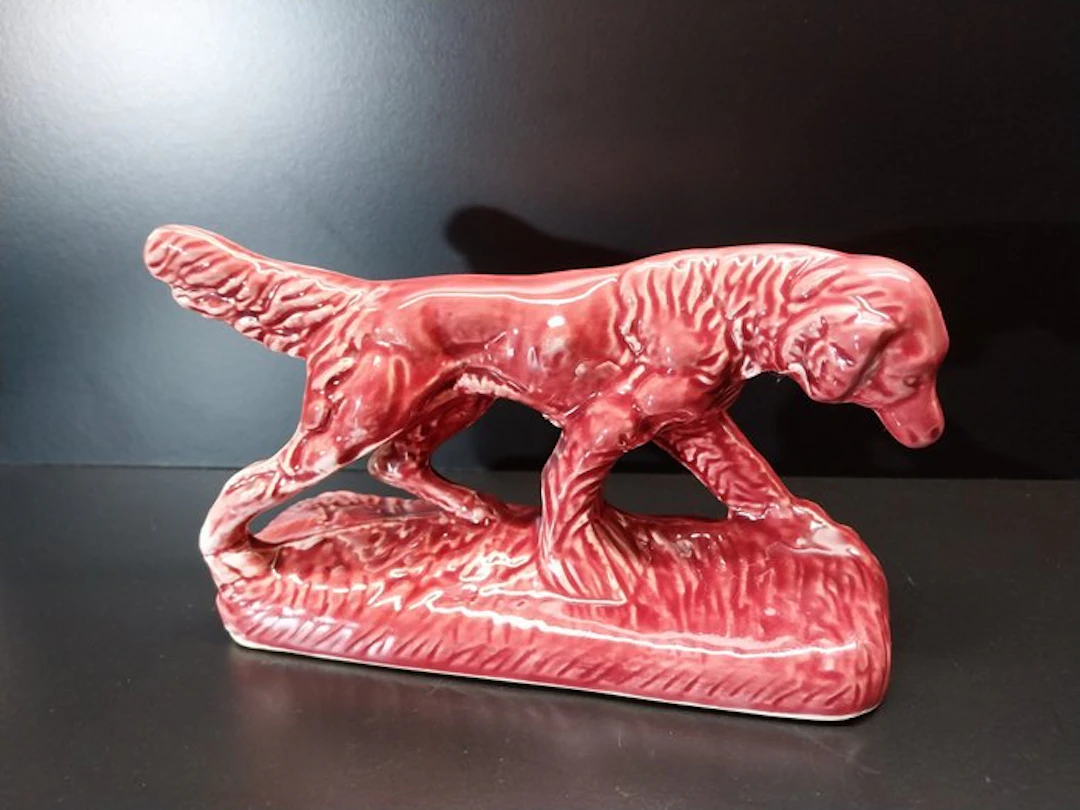 Saint Clement - Figurine - Chien de chasse - Earthenware